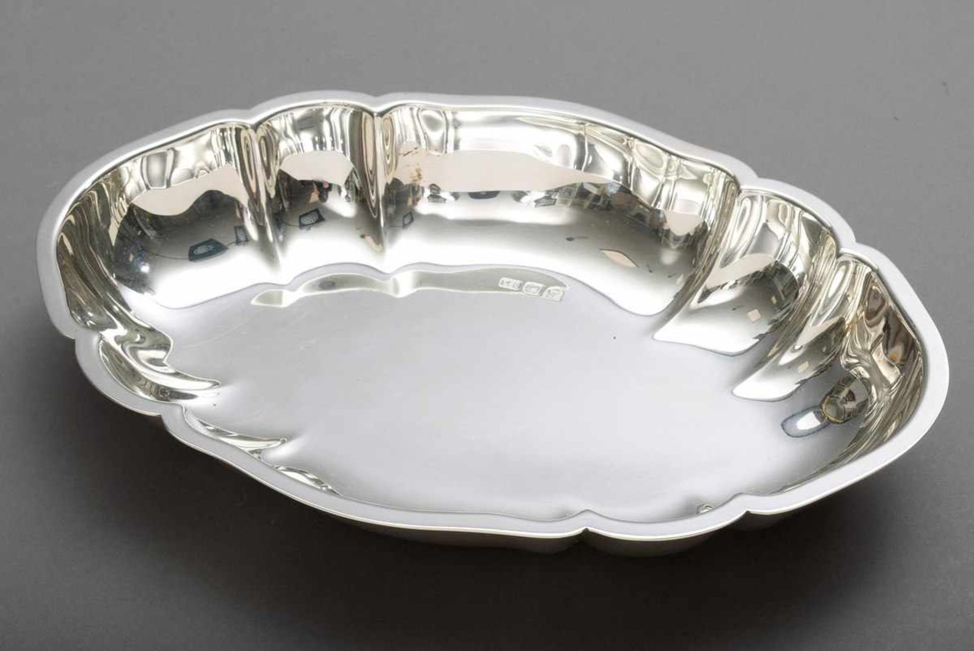 Heavy bowl "Chippendale", Wilkens, silver 800, 701g, 30,5x20cmSchwere Schale "Chippendale", Wilkens,