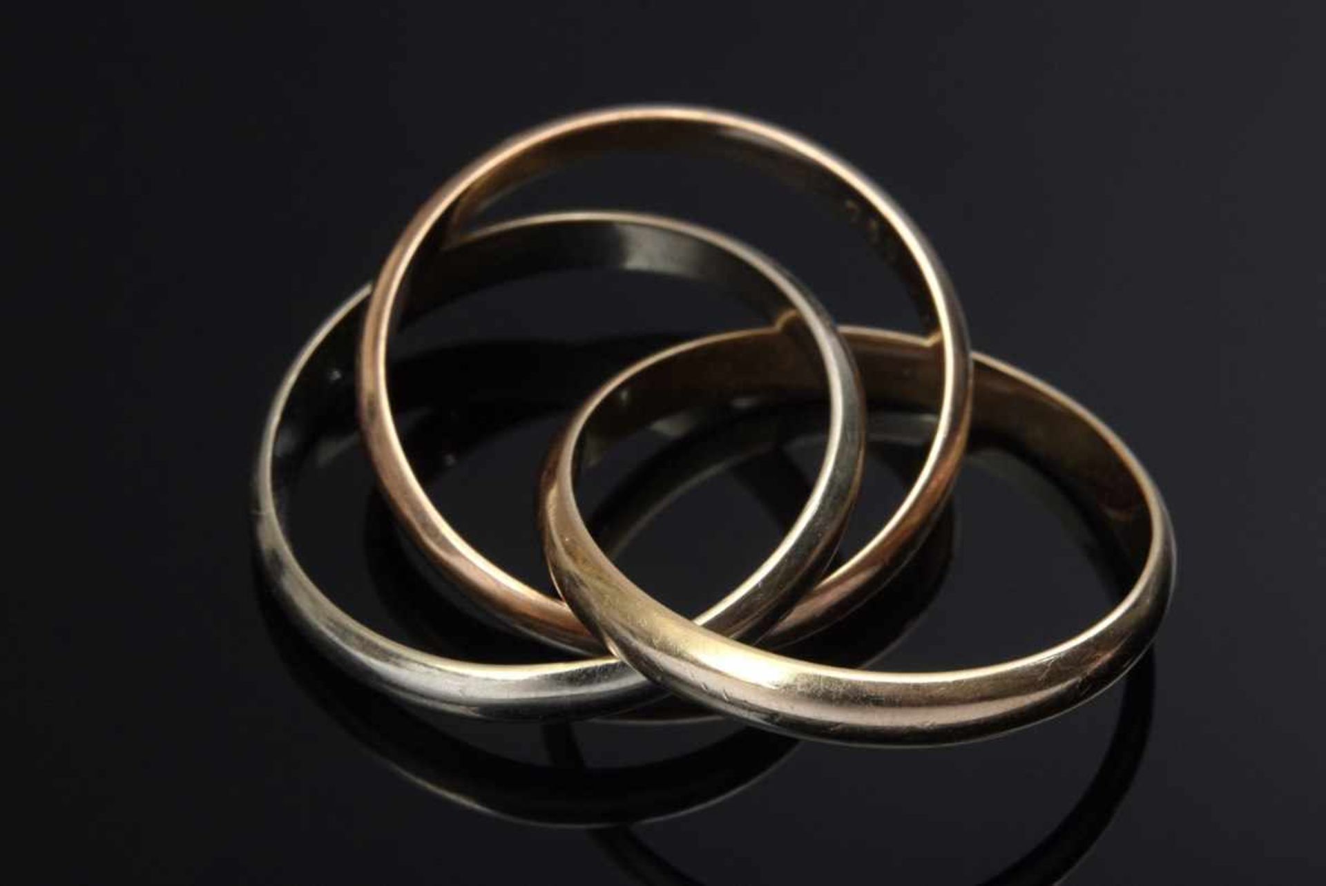 GG/RG/WG 750 ring, 5.8g, size 51, wear marksGG/RG/WG 750 Ring, 5,8g, Gr. 51, Tragespuren - Bild 2 aus 2