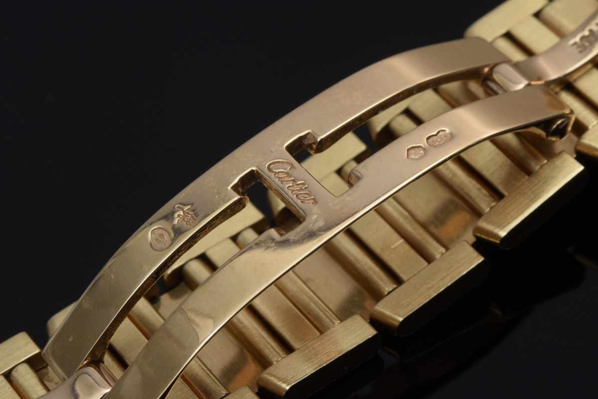 GG 750 Cartier "Tank Française" ladies' watch, quartz movement, dial with roman numerals, - Image 4 of 6