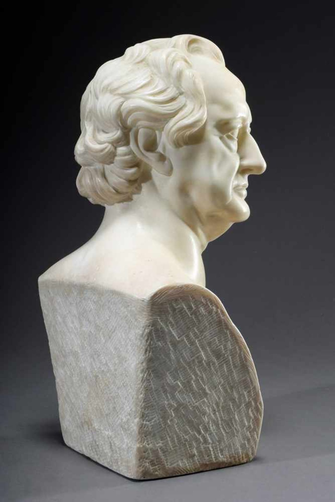 Gallet, Louis Jacques (1873-1955) "A-Tempo bust of Johann Wolfgang von Goethe" after Christian - Bild 4 aus 9