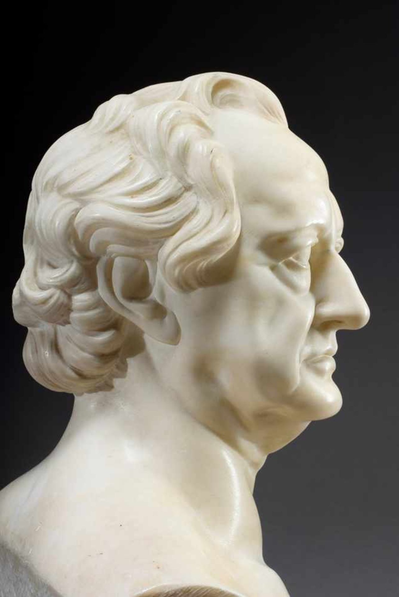Gallet, Louis Jacques (1873-1955) "A-Tempo bust of Johann Wolfgang von Goethe" after Christian - Bild 6 aus 9
