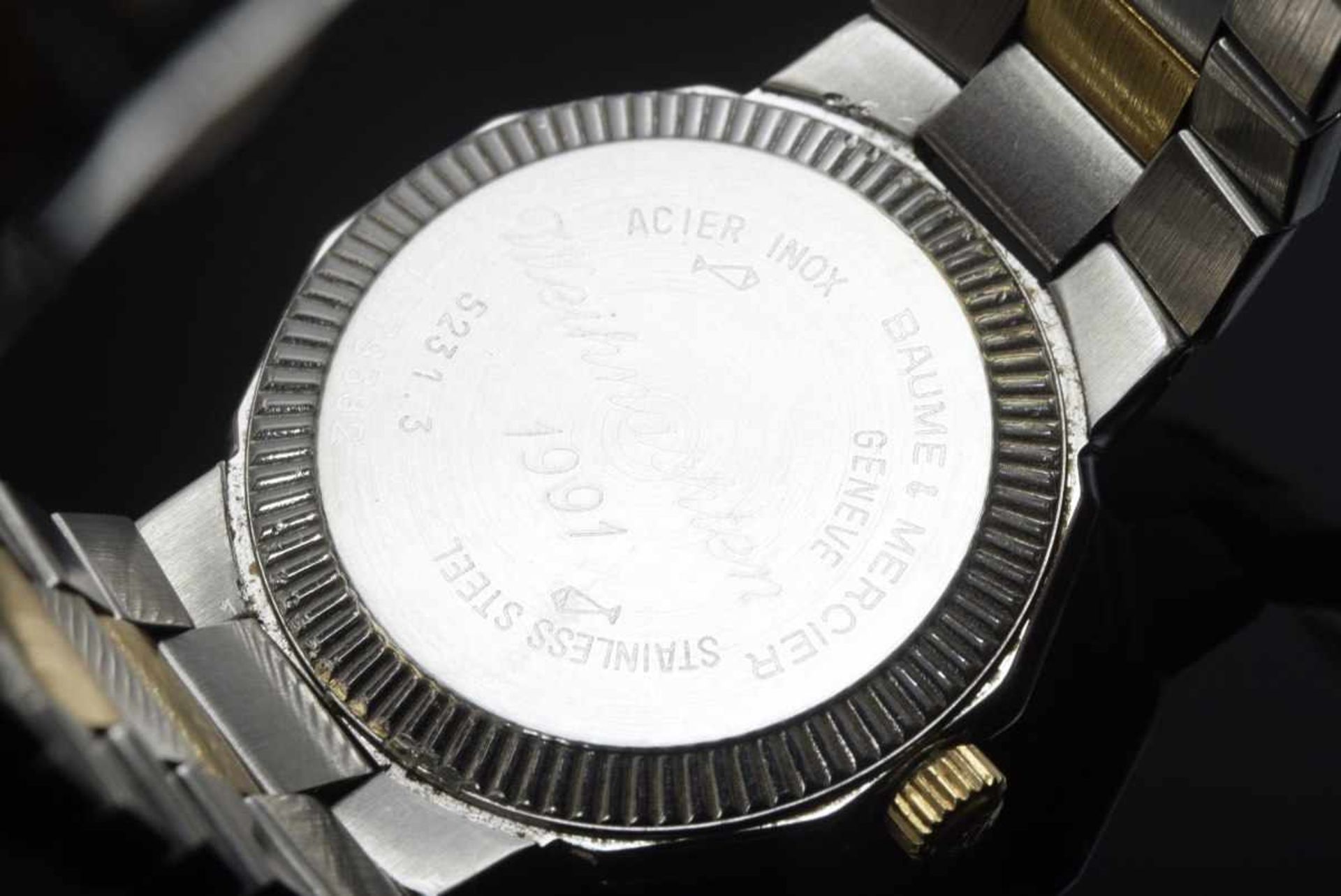 Baume & Mercier "Riviera" ladies' watch with diamonds and octagonal diamonds (add. approx. 0.40ct/ - Bild 4 aus 5
