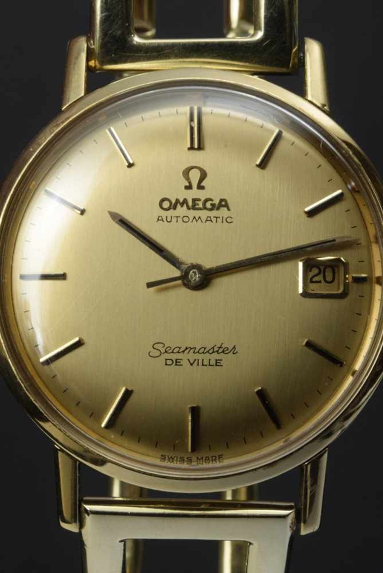 GG 750 Omega "Seamaster De Ville" watch with openworked GG 585 strap, automatic movement, date, - Image 2 of 5