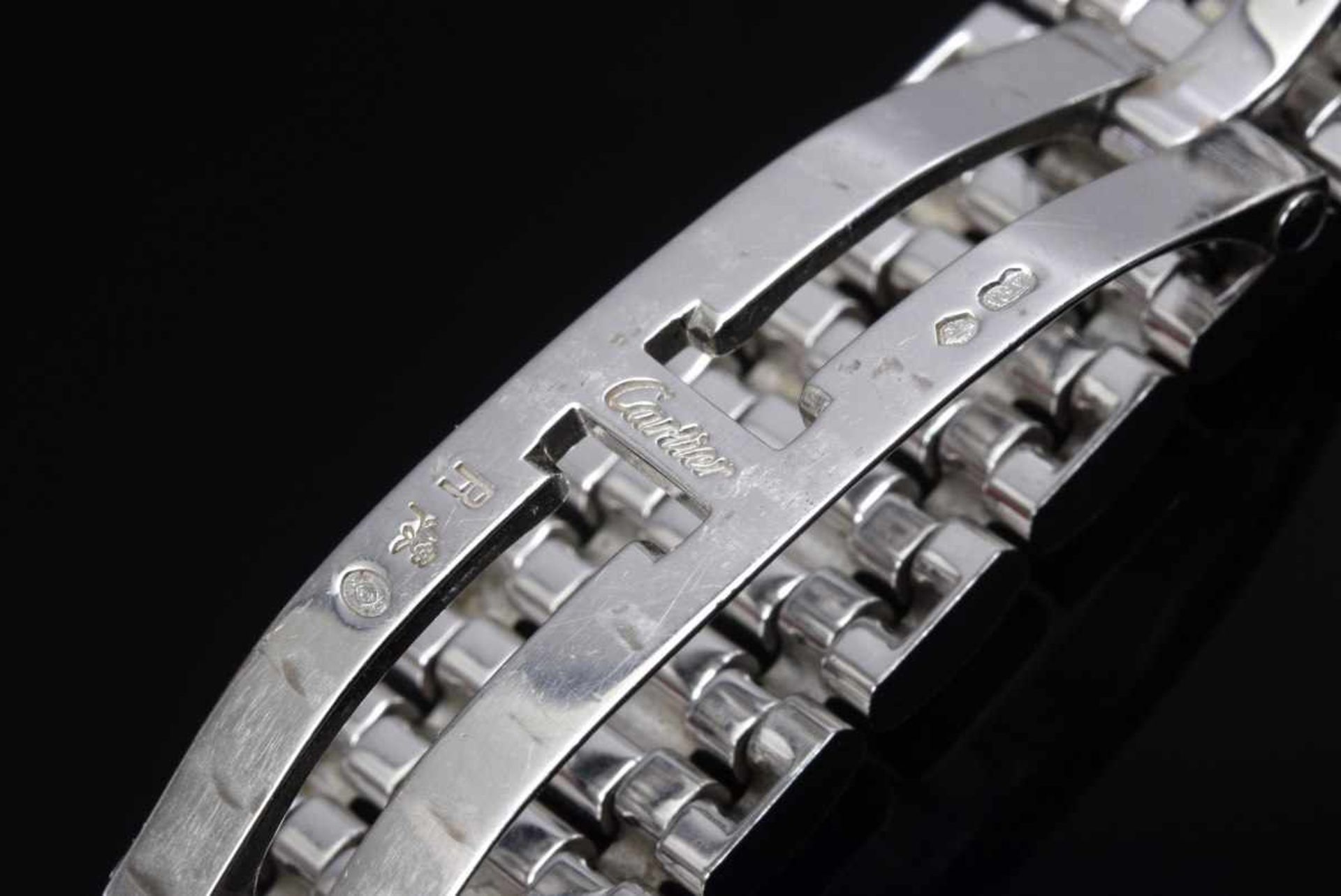WG 750 Cartier "Tank Américaine Lady" watch, quartz movement, white dial with roman numerals, - Image 7 of 7