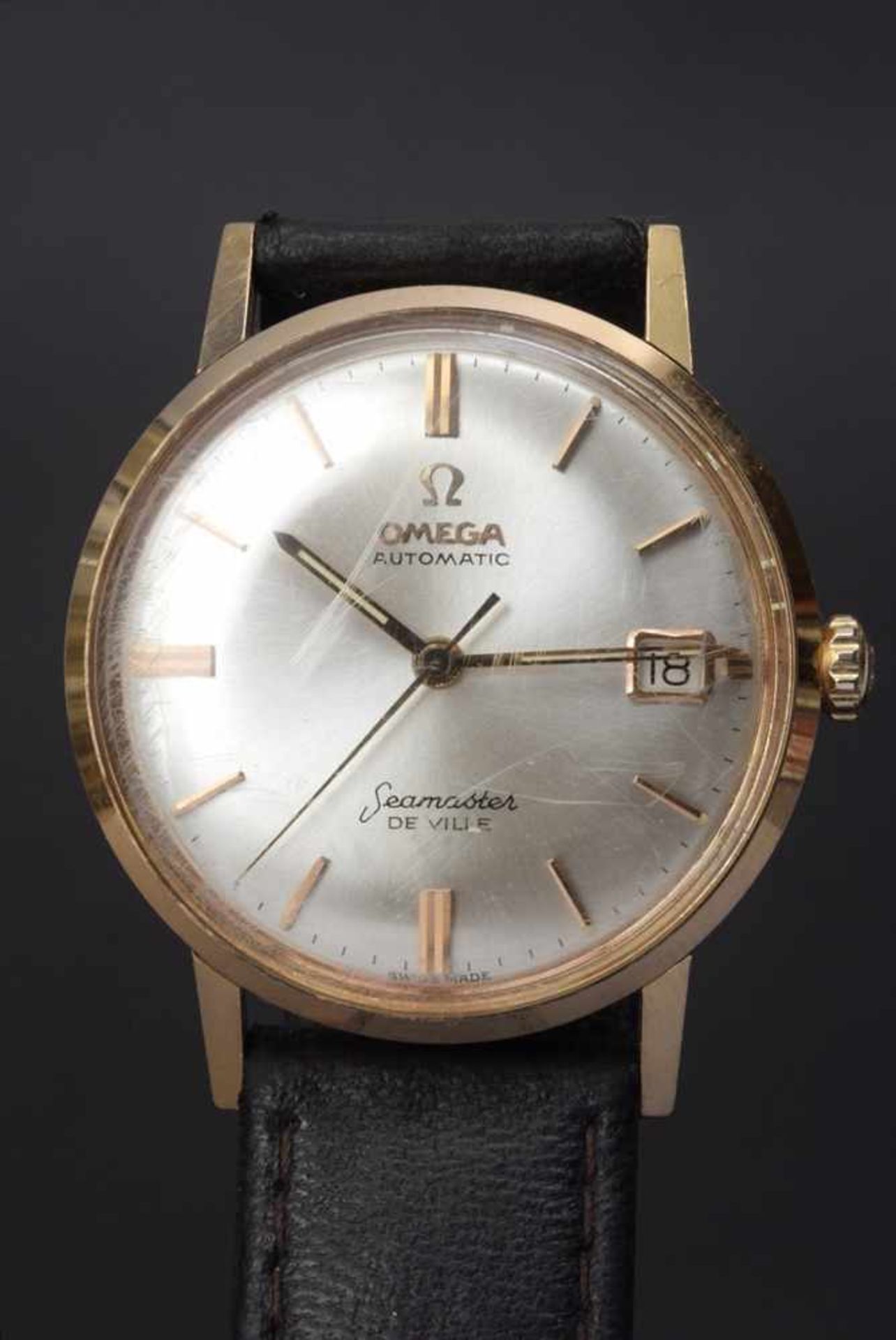 GG 750 Omega "Seamaster de Ville" men's watch, chronograph, automatic, silver-coloured dial with bar - Bild 5 aus 5