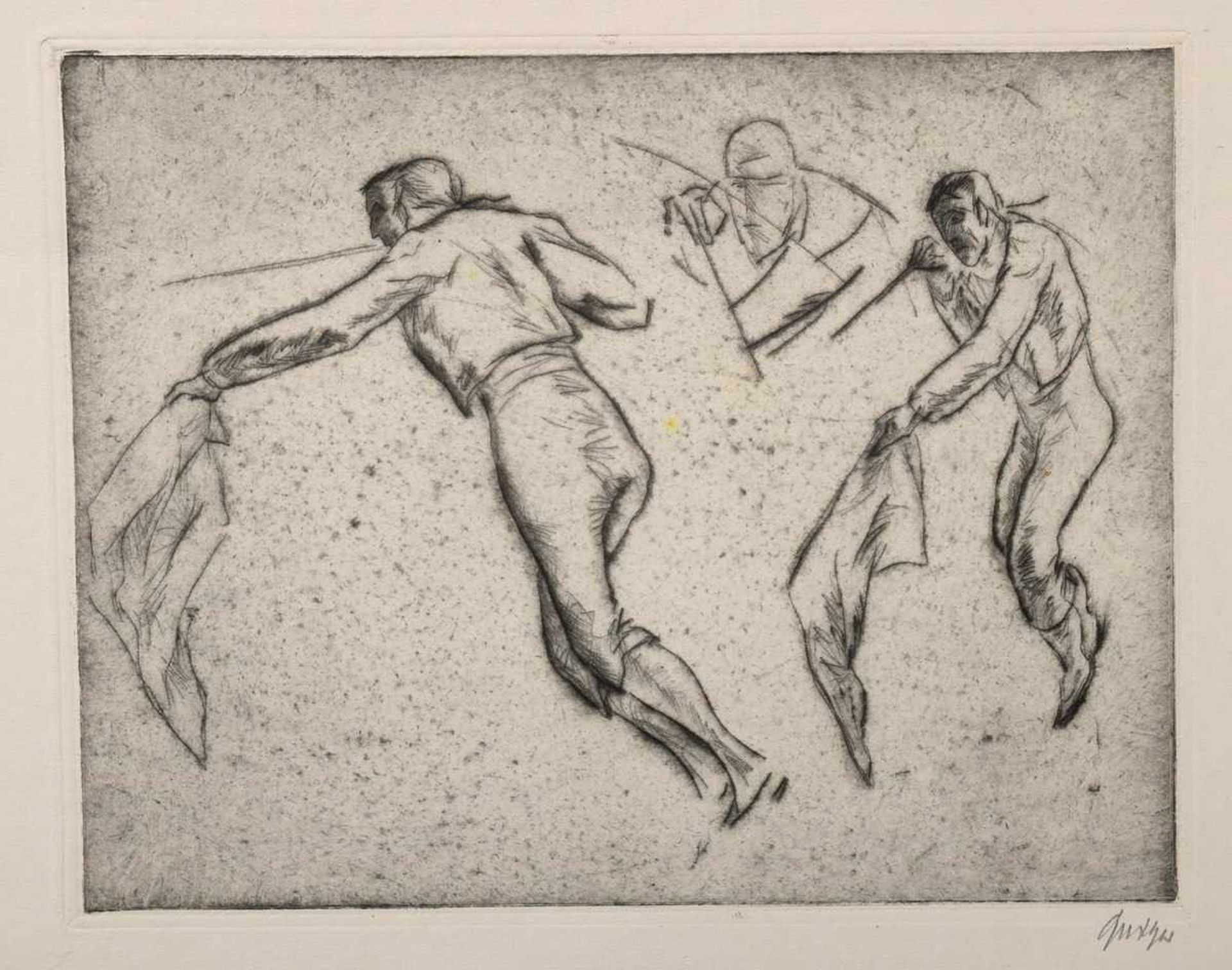 4 Various Geiger, Willi (1878-1971) "Bullfighting scenes", etchings, signed lower right, PD 15, - Bild 3 aus 5