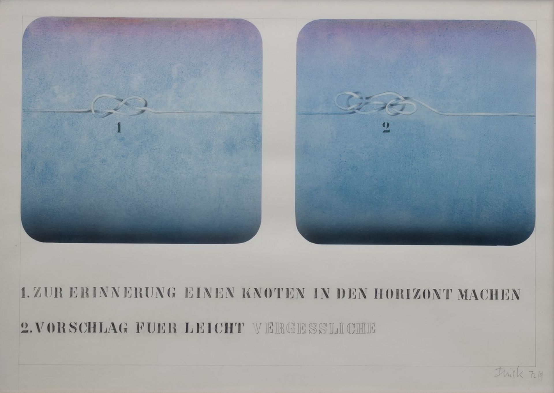 2 Diverse wohl Finck, Wolfgang (1945-2011) „Unendlichkeit“ und „Knoten im Horizont" 1972, - Bild 9 aus 9