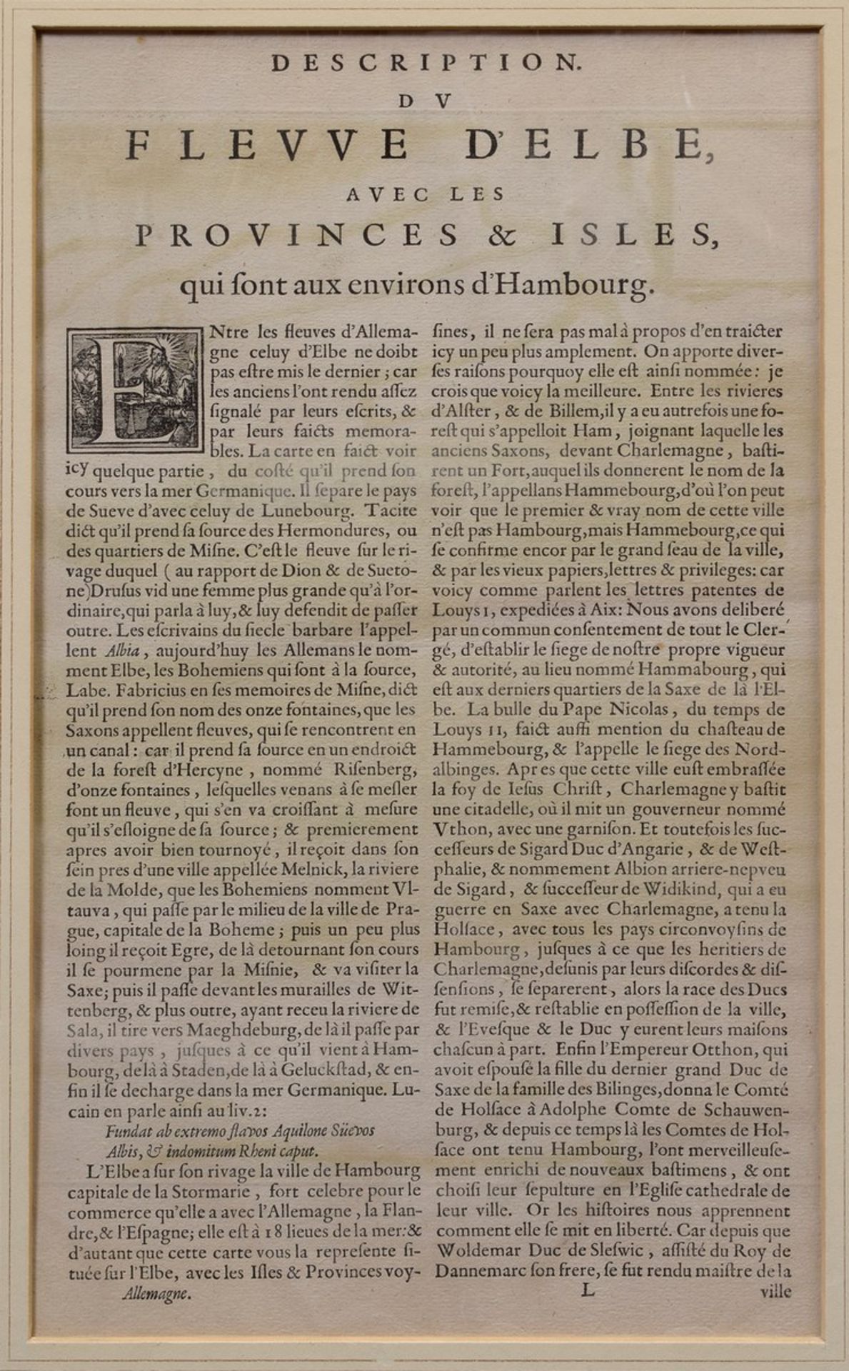 Blaeu, Willem (1571-1638) "Celeberimi fluvii Albis nova delinatio" (zweiteilige Karte der - Bild 5 aus 6