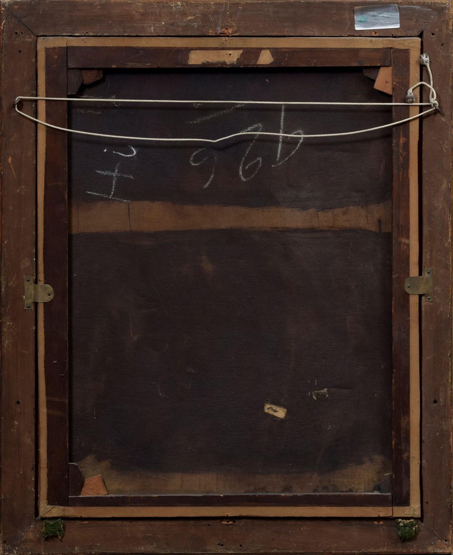 Unbekannter Künstler des 18./19.Jh. "Der kleine Eselreiter", Öl/Leinwand, 68x53,5cm (m.R. 80,5x66, - Bild 5 aus 5