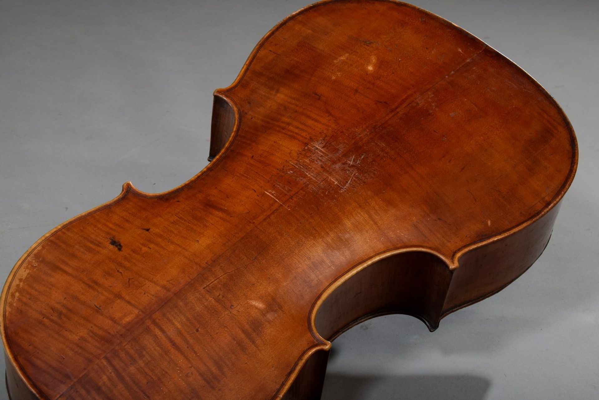 Cello / Violoncello, 4/4-Größe, unbekannter Hersteller, um 1900, Korpuslänge 76cm, Gesamtlänge - Bild 17 aus 17