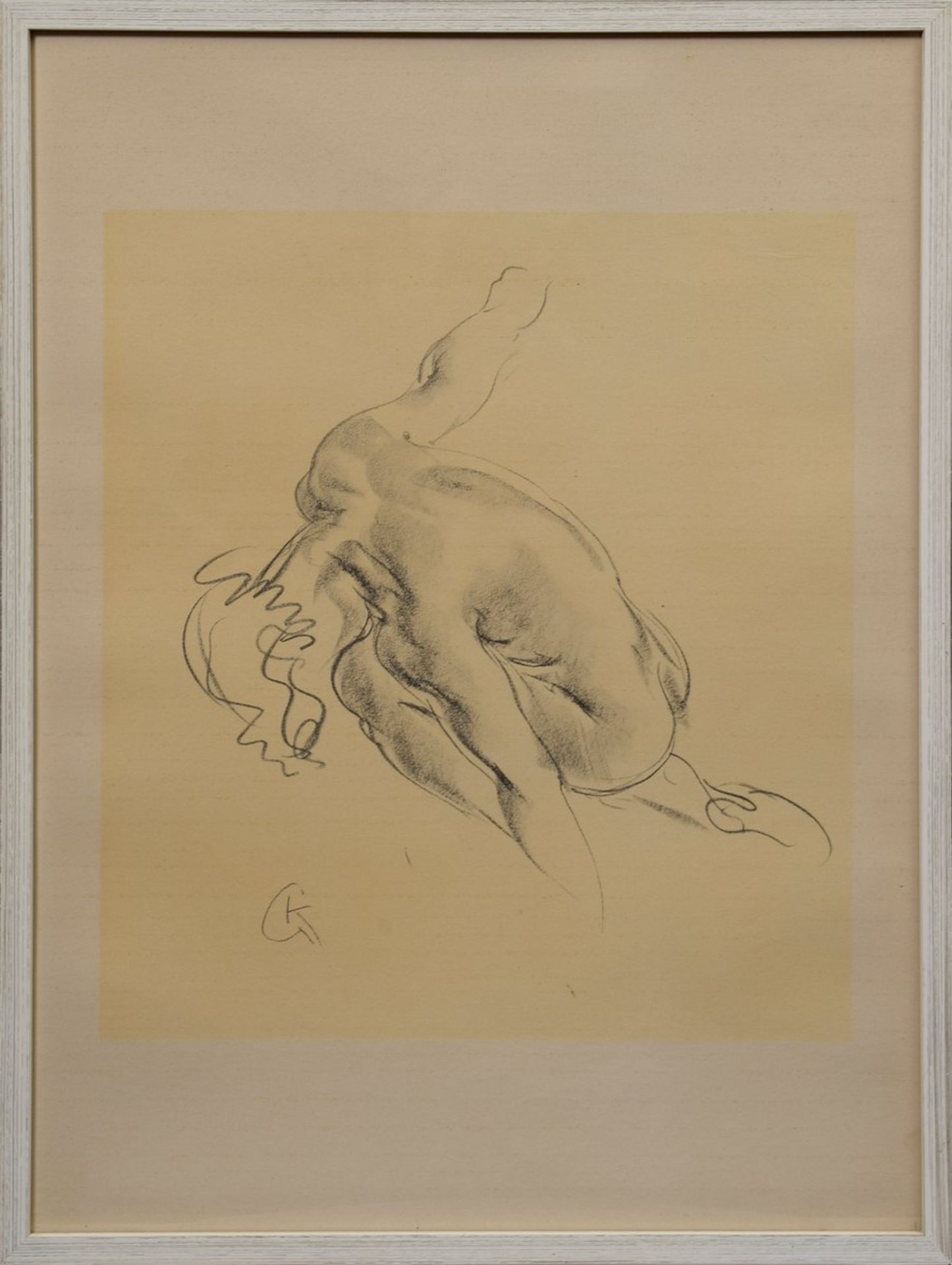 3 Diverse Kolbe, Georg (1877-1947) "Akte, tordierte Körper“, Lithographien von Kohlezeichnungen, - Bild 3 aus 4