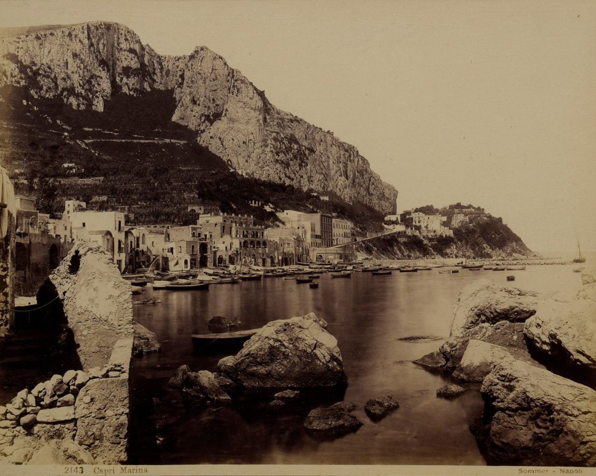 3 Diverse alte Souvenirfotos „Amalfi Küste" und „Capri“, 19,5x25cm (m.R. 31x41cm), leicht fleckig3 - Bild 5 aus 7