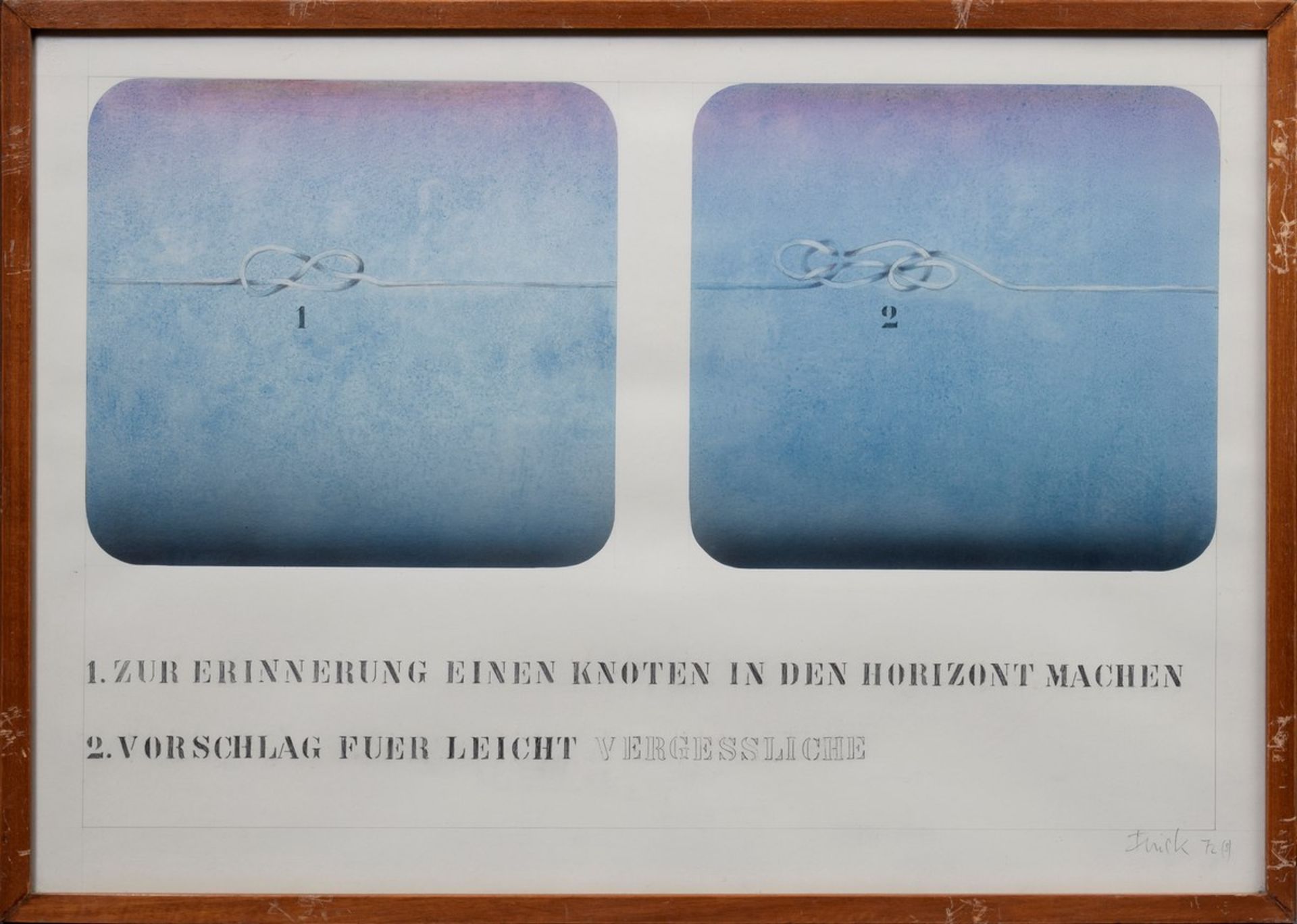 2 Diverse wohl Finck, Wolfgang (1945-2011) „Unendlichkeit“ und „Knoten im Horizont" 1972, - Bild 4 aus 9