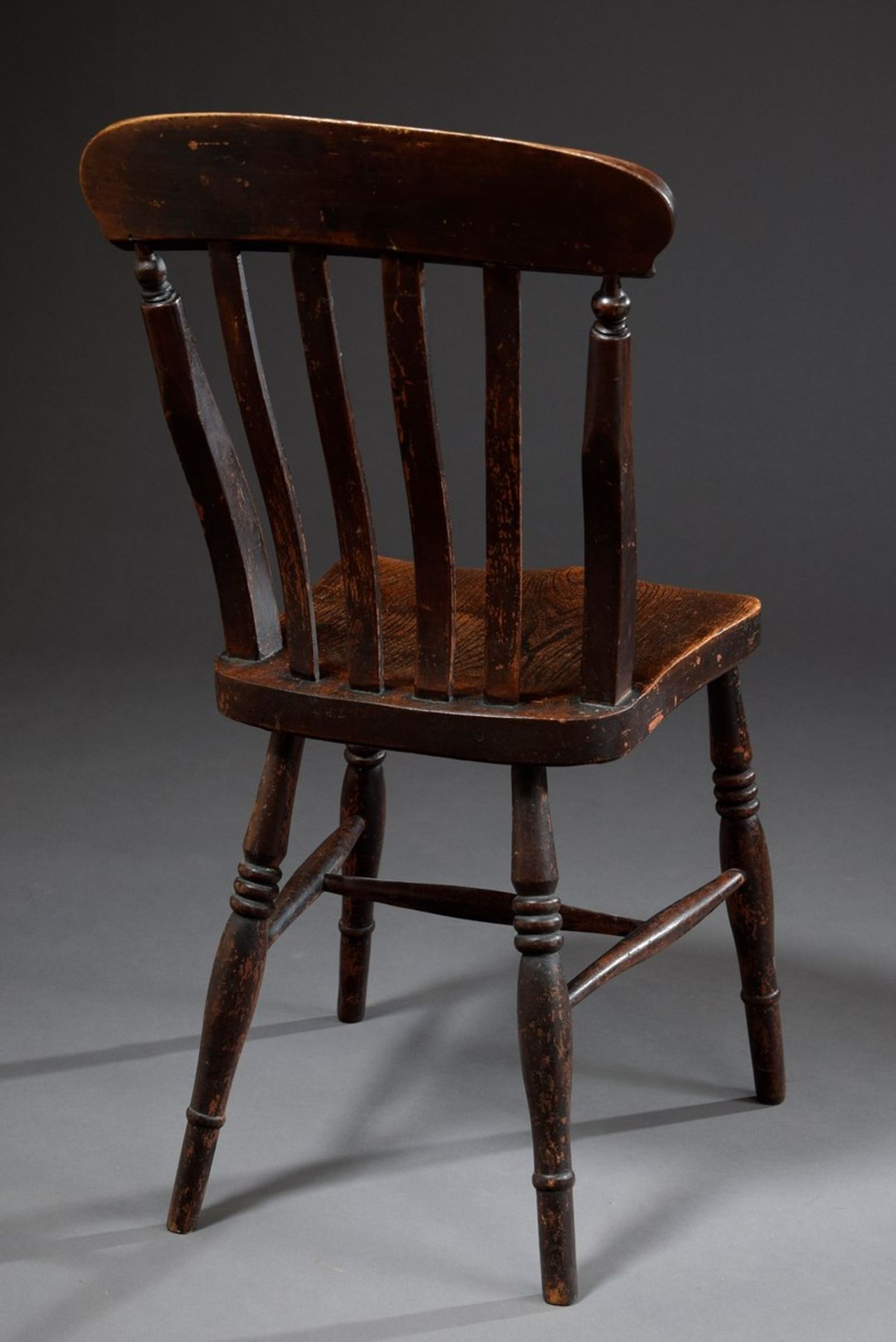 Englischer Country Chair, Eiche, Ende 19.Jh., H. 45,5/90cm - Bild 2 aus 3