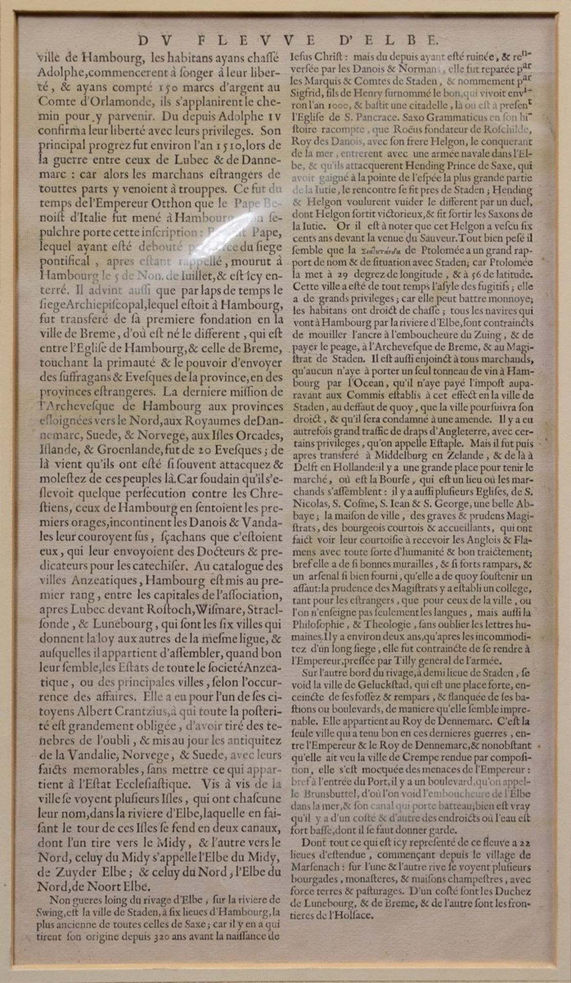 Blaeu, Willem (1571-1638) "Celeberimi fluvii Albis nova delinatio" (zweiteilige Karte der - Bild 6 aus 6