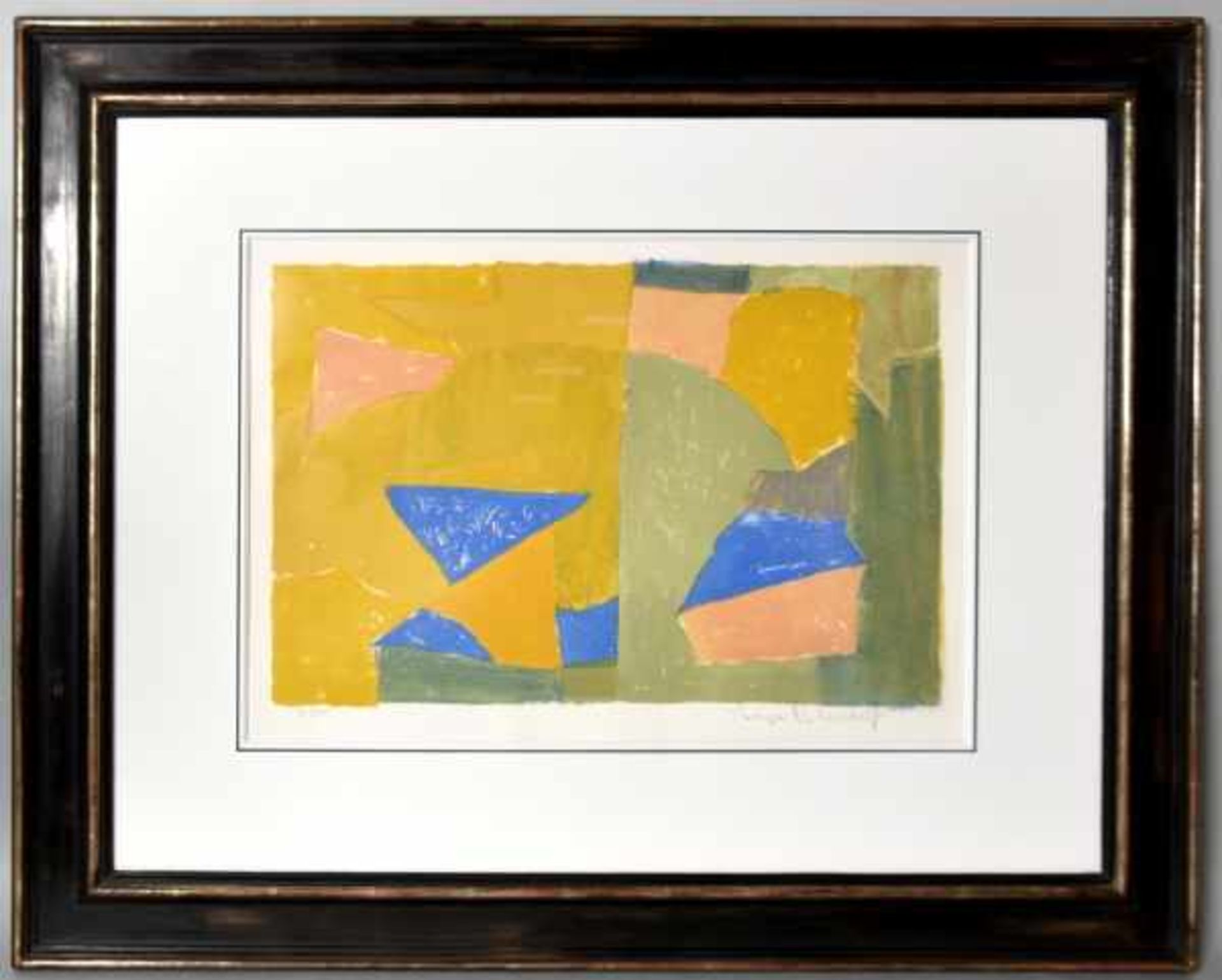 POLIAKOFF Serge (1899 Moskau-1969 Paris) "Composition jaune, bleue et rouge", Abstrakte - Bild 2 aus 4