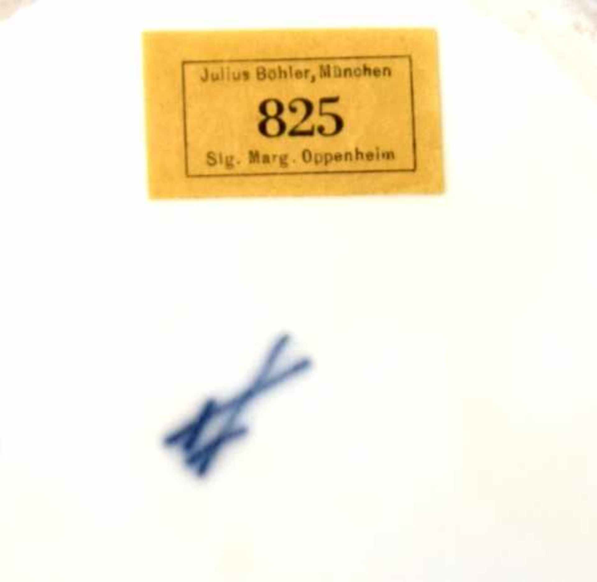 DECKELDOSE Meissen, rund, Wandung mit beidseitiger polychromer Bemalung der Schauseiten mit - Bild 4 aus 4