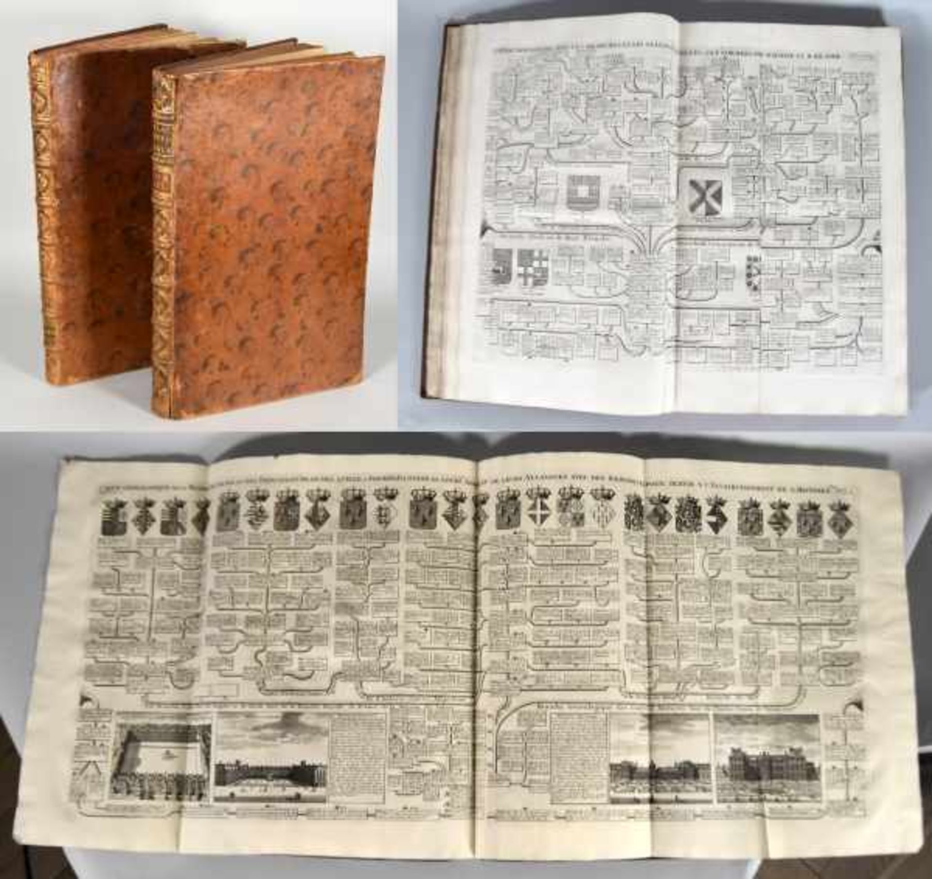 GROSSER ATLAS BAND III u. VII. "Atlas Historique, ou Nouvelle Introduction à l'Histoire, à la