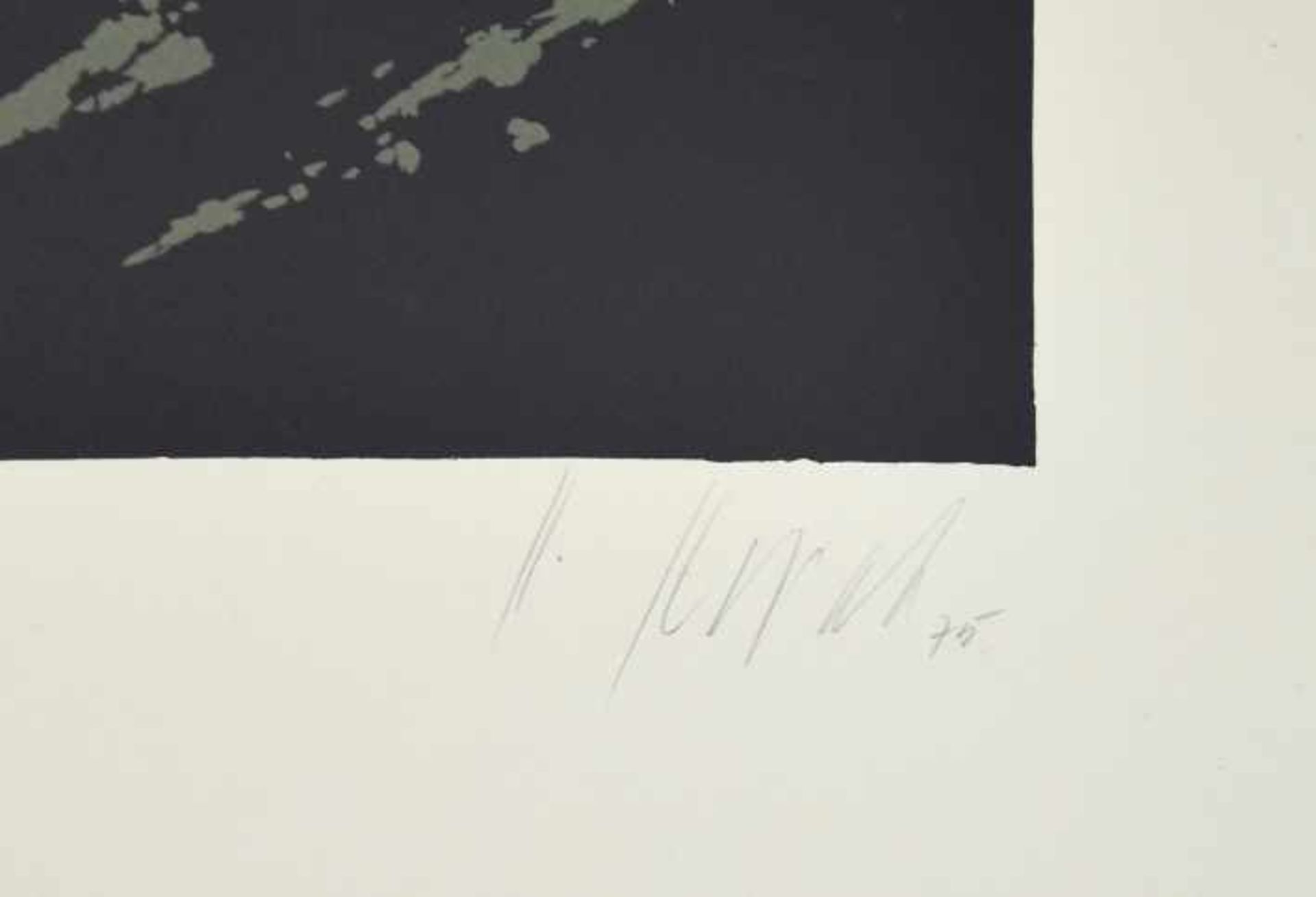 KORAB Karl (1937- Österreich) "Abstrakt" Farbserigraphie, rechts unten signiert, (19)75 datiert, - Bild 3 aus 3