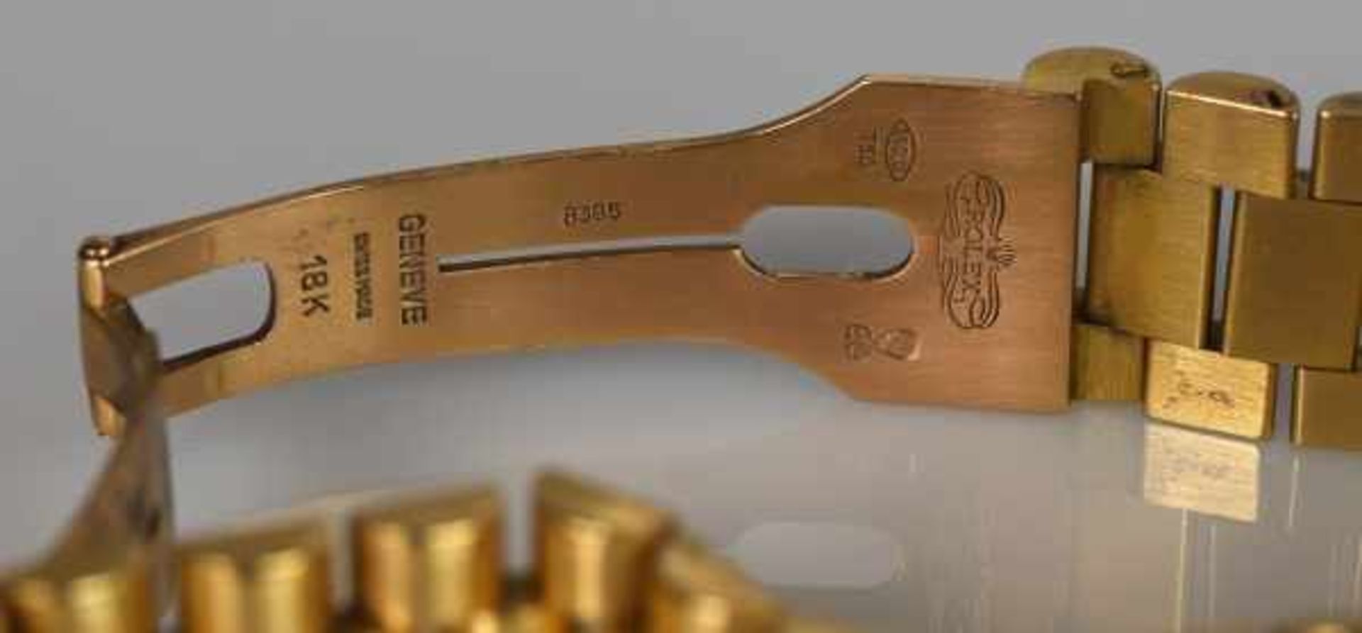 HERRENARMBANDUHR Rolex Day Date, Automatic, Chronometer, Gelbgoldgehäuse 18ct mit Rolexarmband, - Image 6 of 6
