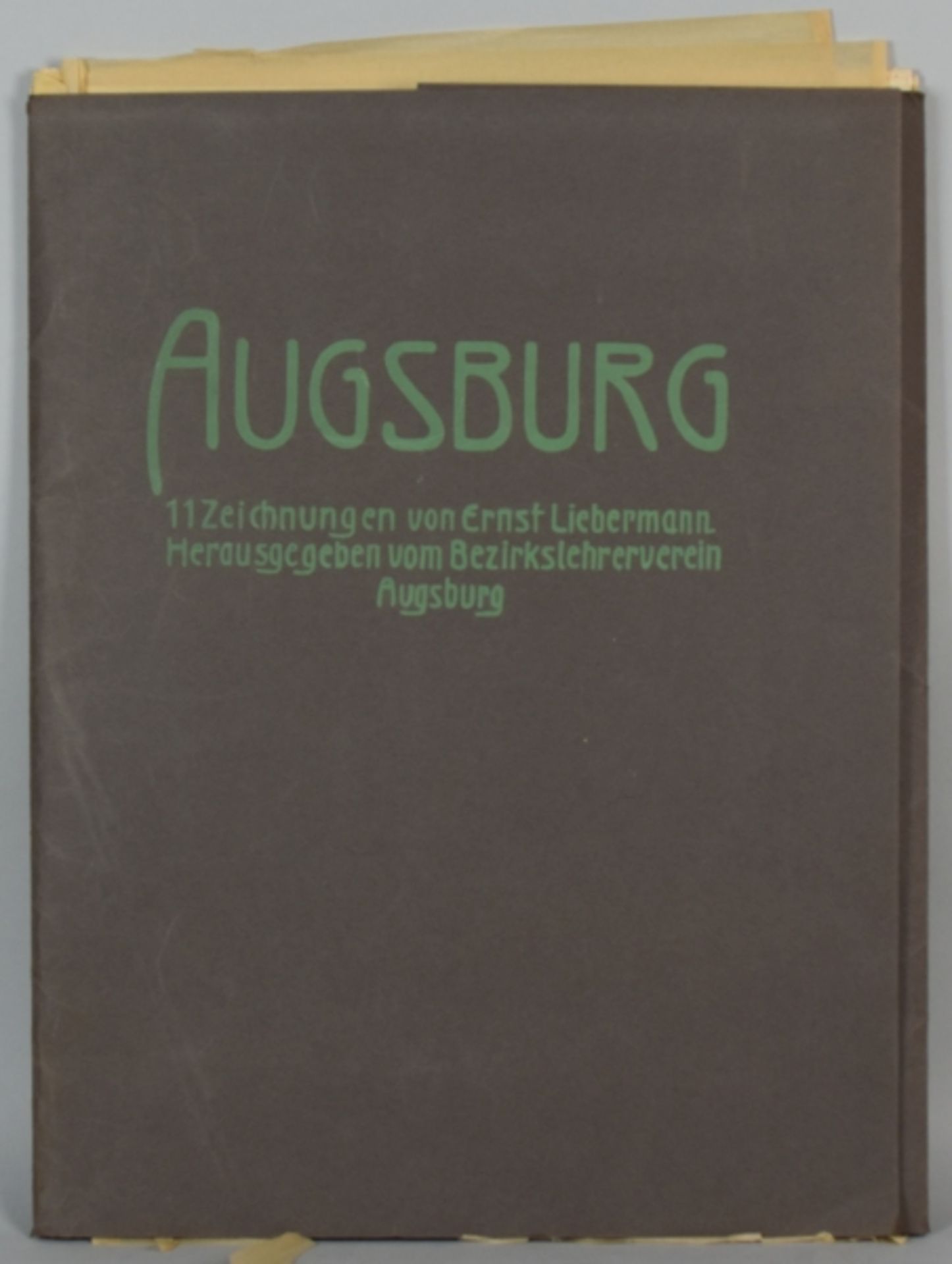 LIEBERMANN Ernst (1869 Meiningen-1960 Beuerberg) "Augsburg, 11 Zeichnungen von Ernst Liebermann",