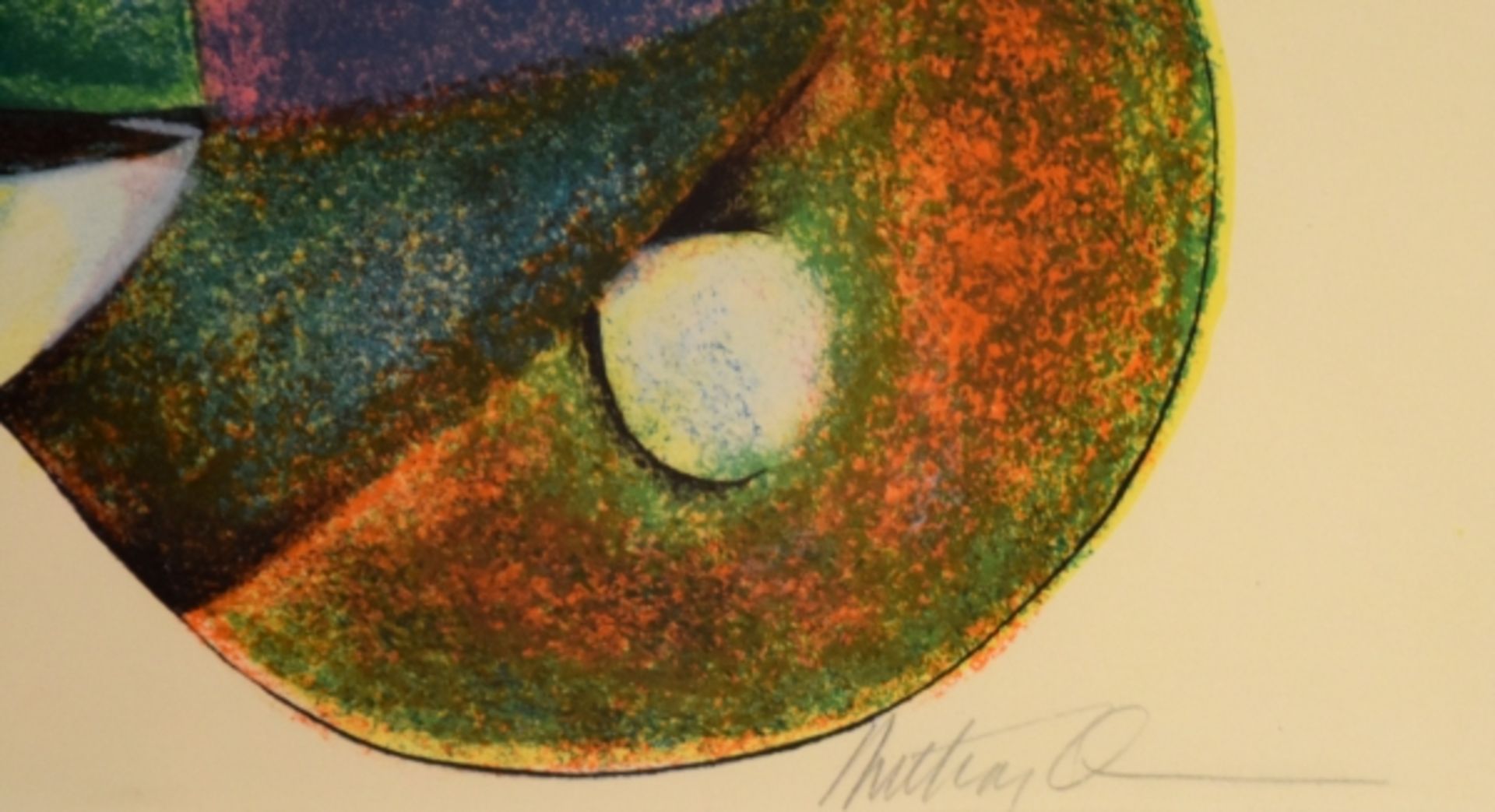 QUINN Anthony (1915 Chihuahua-2001 Boston) "Abstrakte Komposition", Farblithographie, rechts unten - Bild 4 aus 7