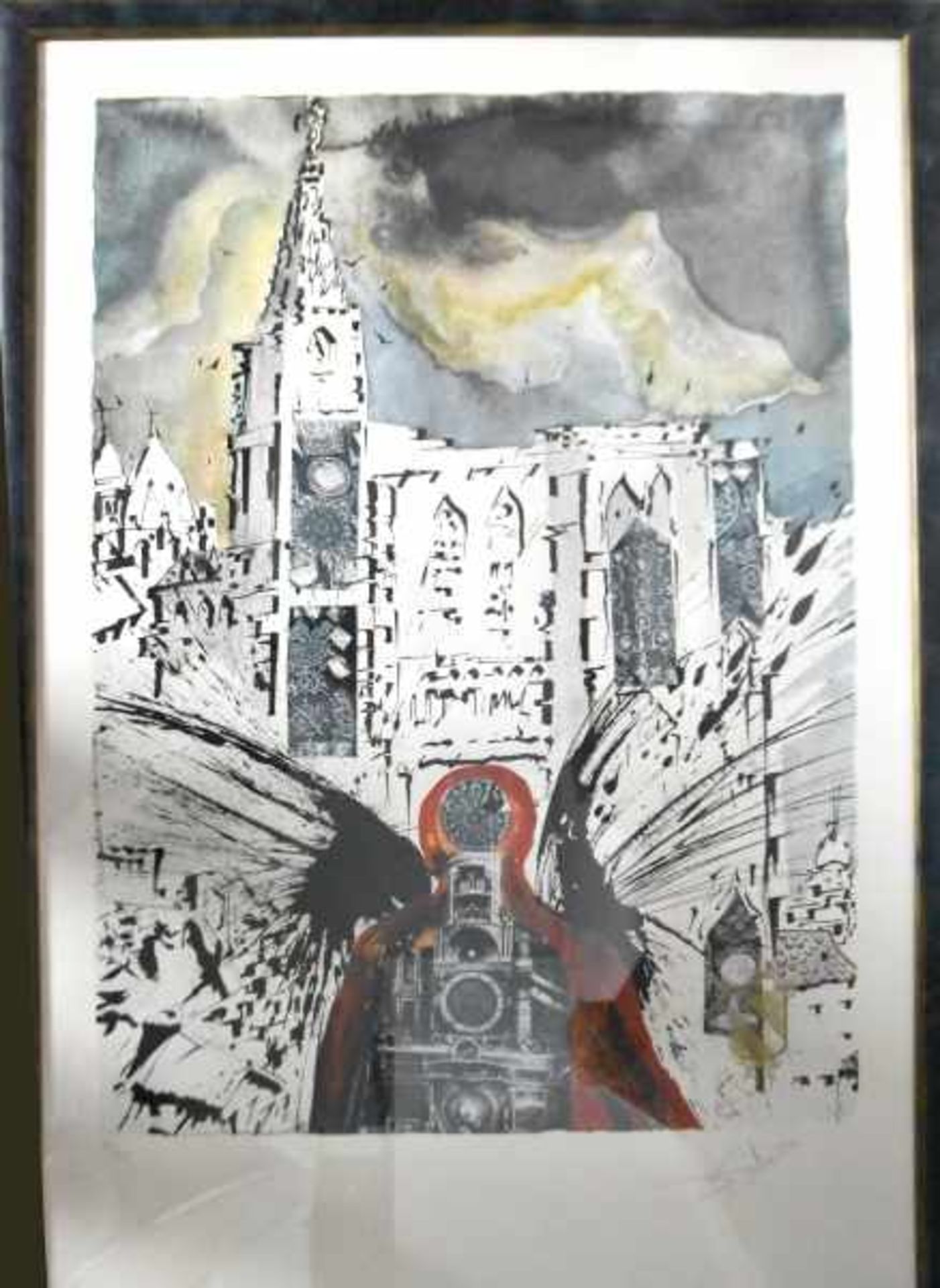 DALI Salvador (1904-1989 Figueras) "Alsace - Compagnie des Chemins de Fer Francais", unten eine alte - Bild 2 aus 5