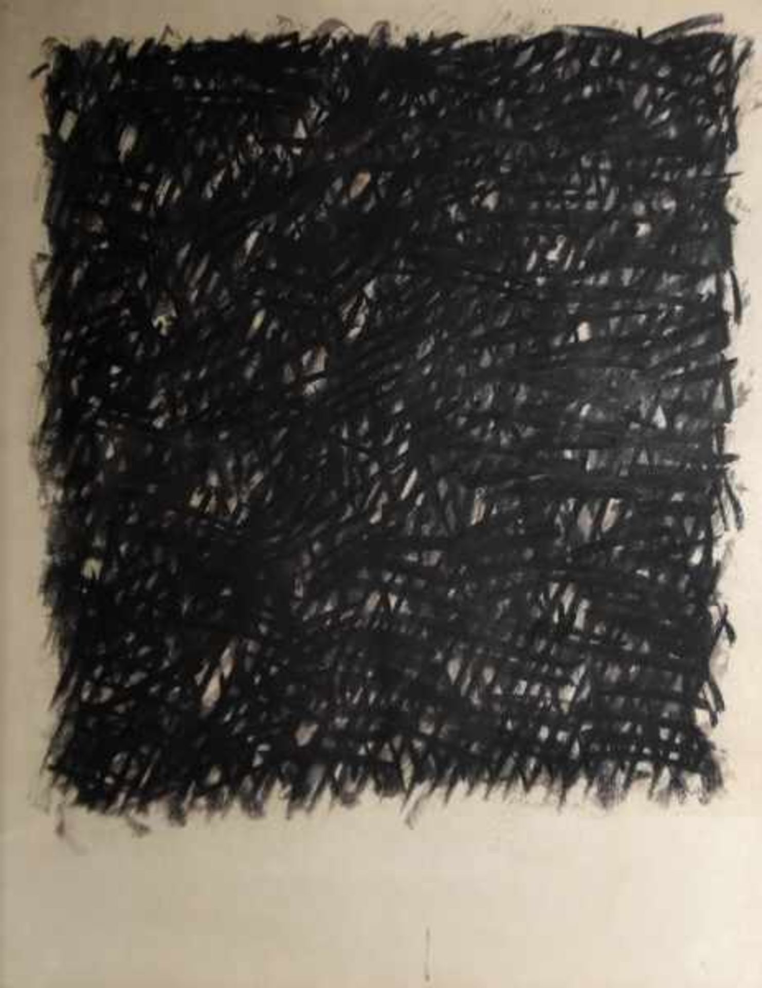 DORAZIO Piero (1927 Rom-2005 Perugia) "Composition", in Schwarz, auf hellem Büttenpapier, Siebdruck,