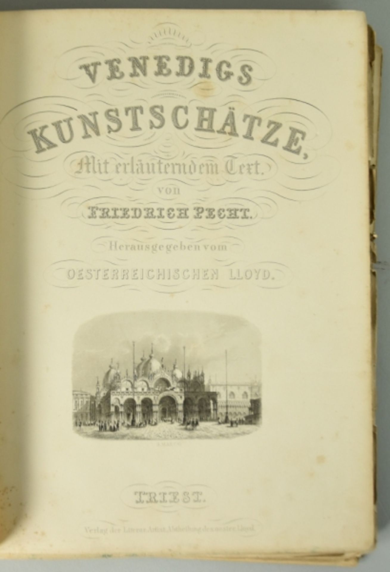 PECHT Friedrich, "Venedigs Kuntschätze, Galerie der Meisterwerke Venetianischer Malerei in - Bild 2 aus 5