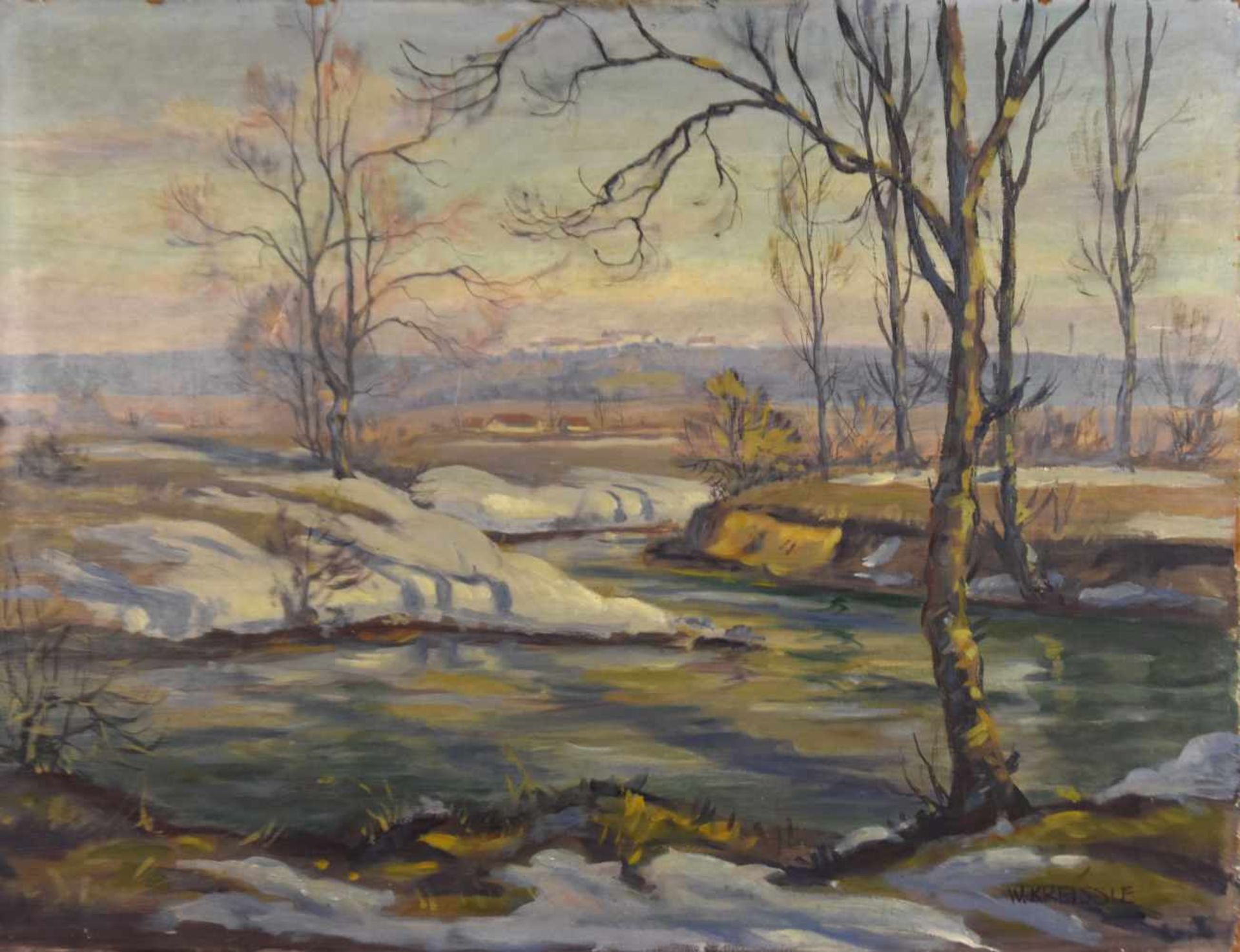 KREISSLE Walter (1912 Leutkirch - 1998 Treherz) "Oberschwäbische Landschaft",