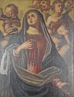 MARIENMALER (18. Jahrhundert) "Maria mit Putti"