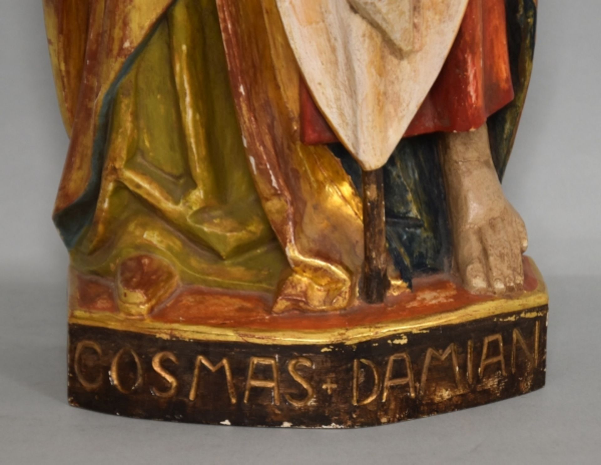COSMAS und DAMIAN Holzskulptur - Image 4 of 4