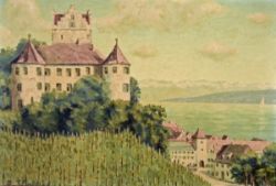SOPP A.F. (Bodensee frühes 20. Jh.) "Schloss Meersburg"