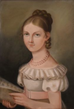 UNBEKANNT (18. Jahrhundert) "Mädchenporträt"