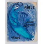 Chagall, Marc (1887 - 1985). "Bible. Verve", Paris, éditions de la Revue Verve, 1956; Buch mit 17