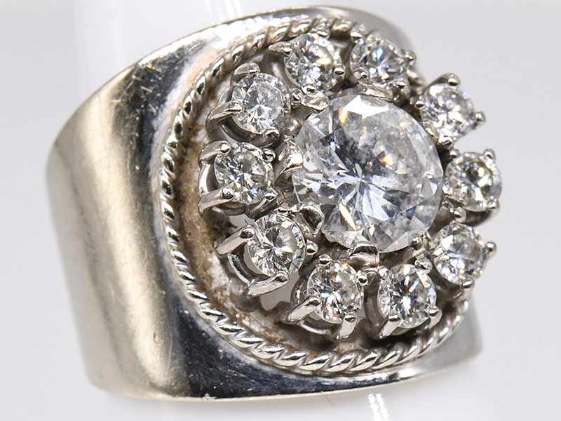 Bandring mit 11 Brillanten, zusammen ca. 2 ct, 80-er Jahre. - Image 5 of 6