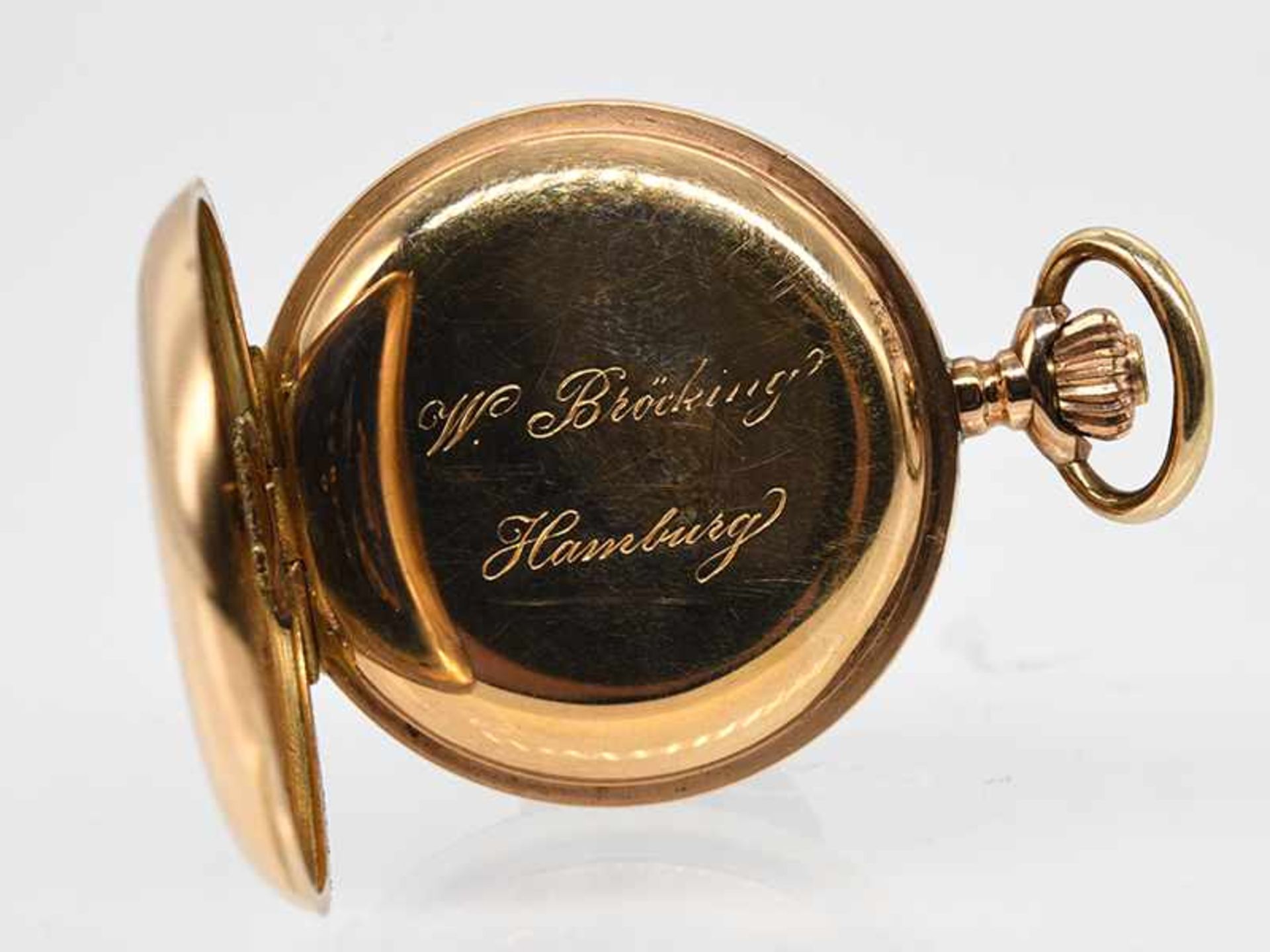 Damensavonette mit Emaille und kleinen Diamantrosen, um 1900. - Image 7 of 7