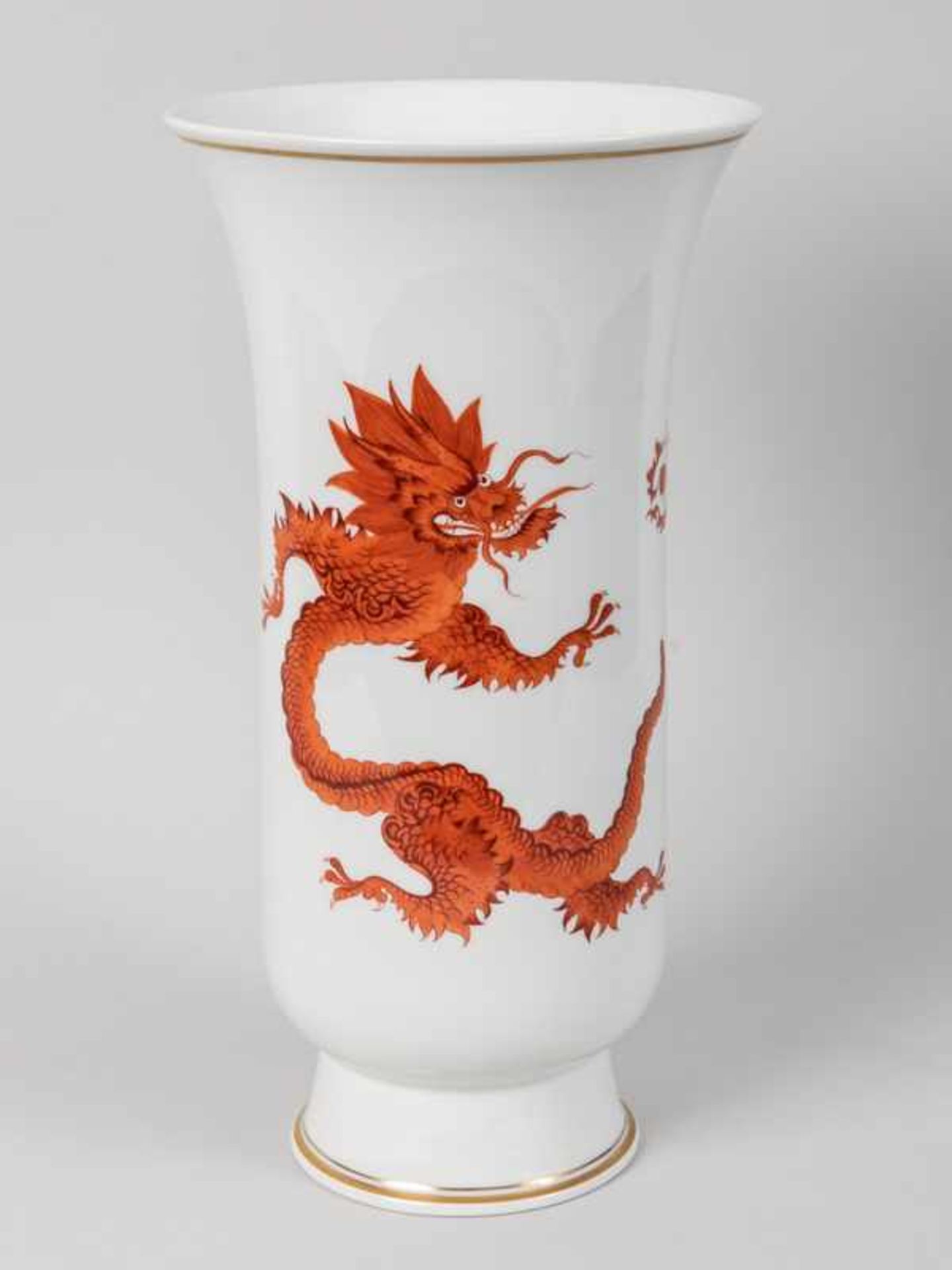 Große Vase "Ming-Drache", Meissen, 20. Jh.