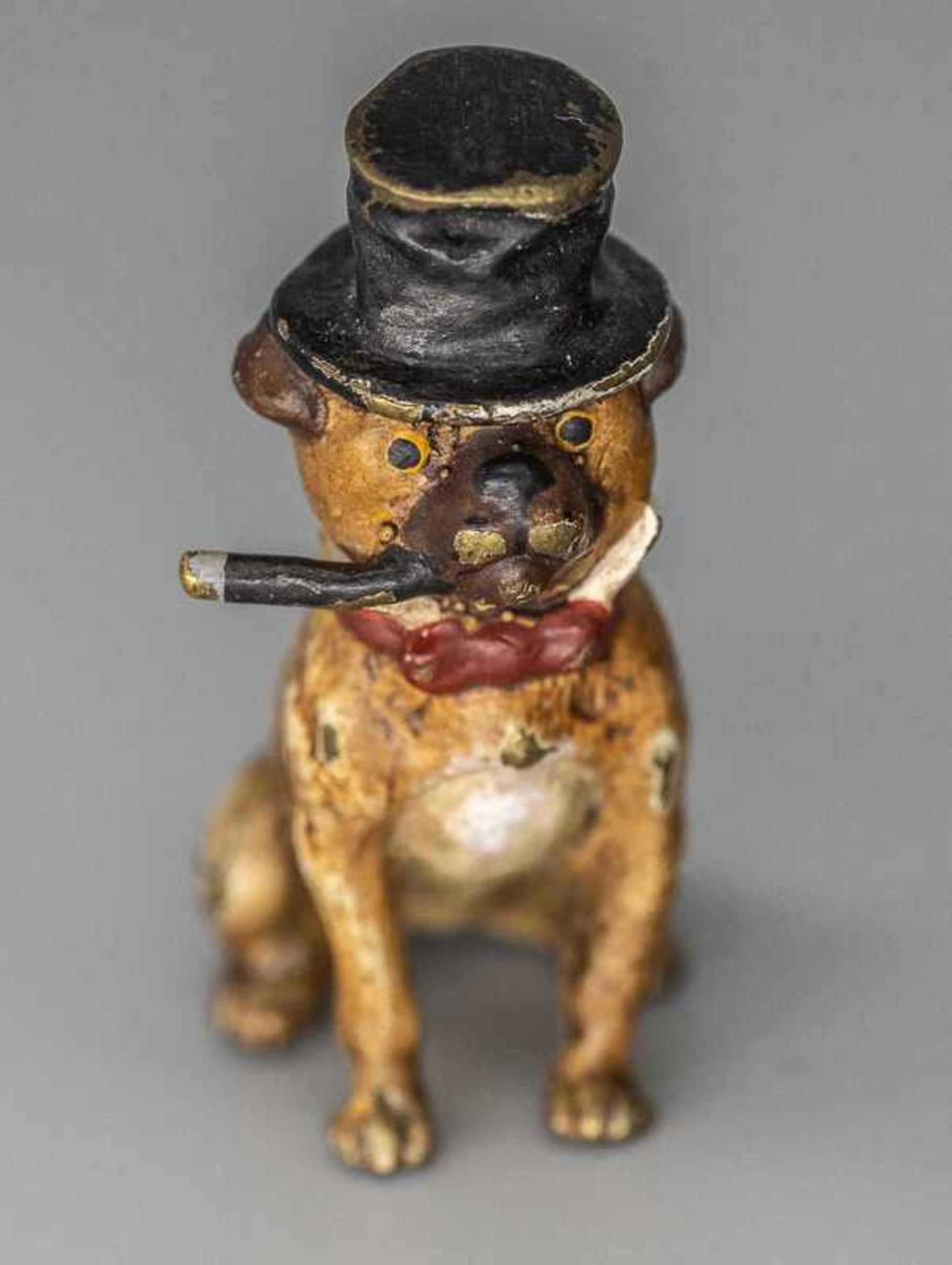 3 figürliche Wiener Bronzen "Hunde", Fritz Bergmann oder Franz Xaver Bergmann zugeschrieben, 20. Jh. - Image 2 of 3