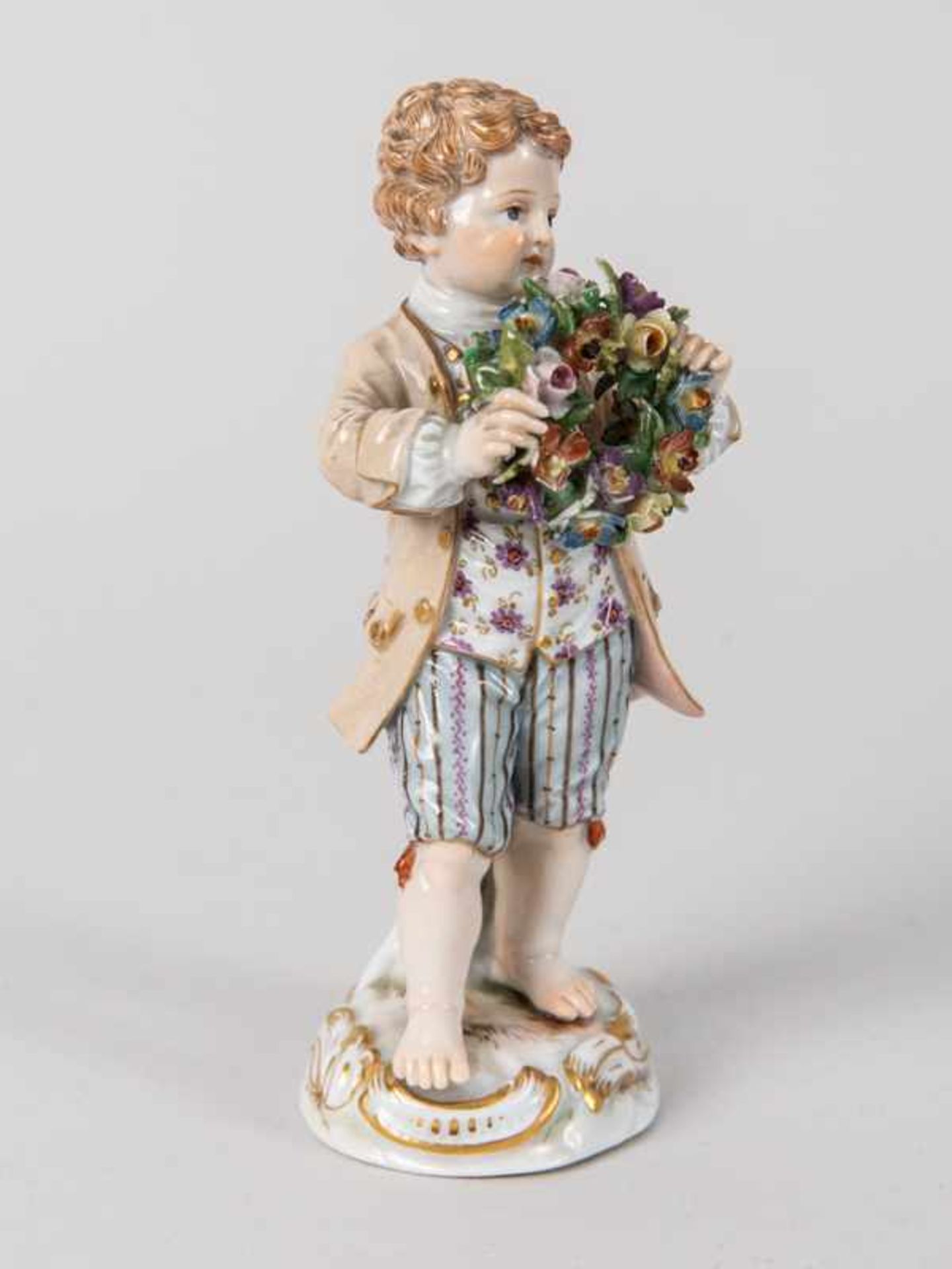 Porzellanfigur "Gärtnerjunge", Meissen, um 1900. - Bild 2 aus 7