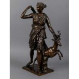 Große Figurenplastik "Diana von Versailles", Société Ferdinand Barbedienne et Achille Collas, Fra