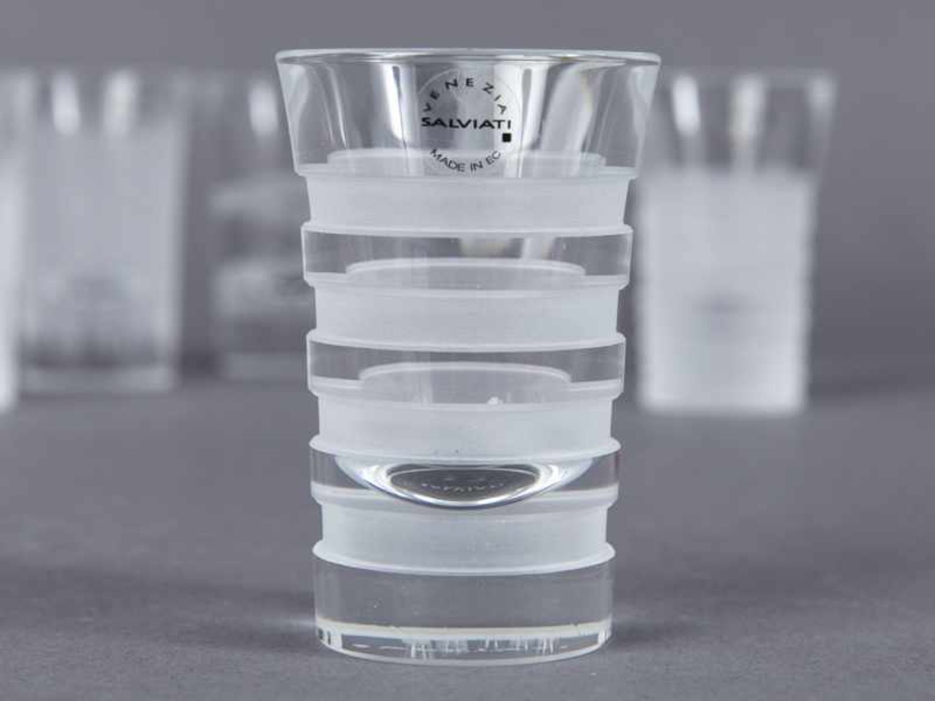 6 Wodka Gläser ("Bicchieri da vodka"), Entwurf u.a. Marc Coulon, Johanna Grawunder, Salviati/Murano - Bild 7 aus 8