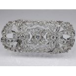 Brosche mit Altschliff-Diamanten und Diamantrosen, zusammen ca. 0,75 ct, Art Deco. Brosche mit