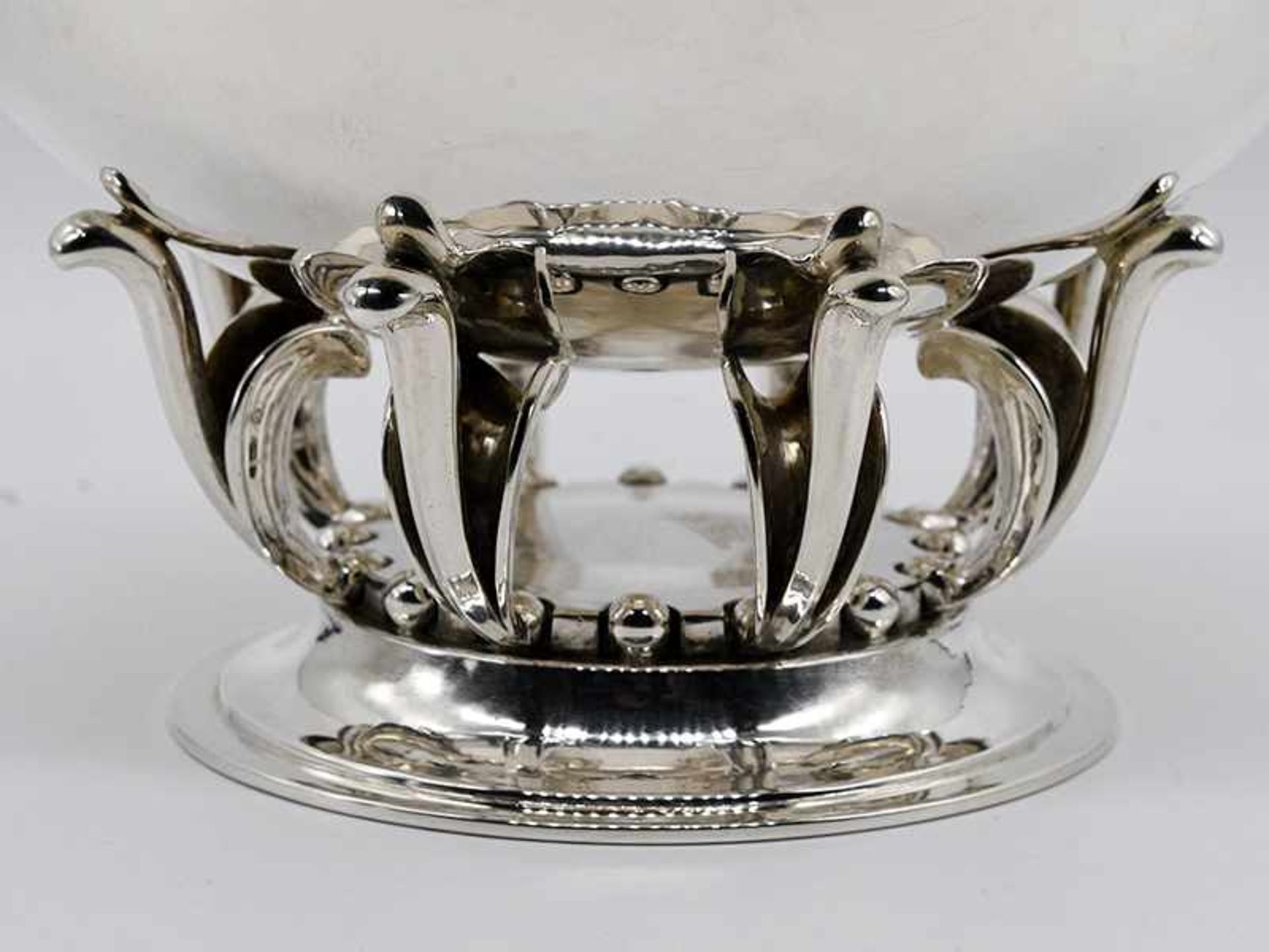 Art-Déco-Aufsatzschale, Entwurf Gustav Pedersen für Georg Jensen, Kopenhagen, 1925 - 1930. Art- - Bild 2 aus 5