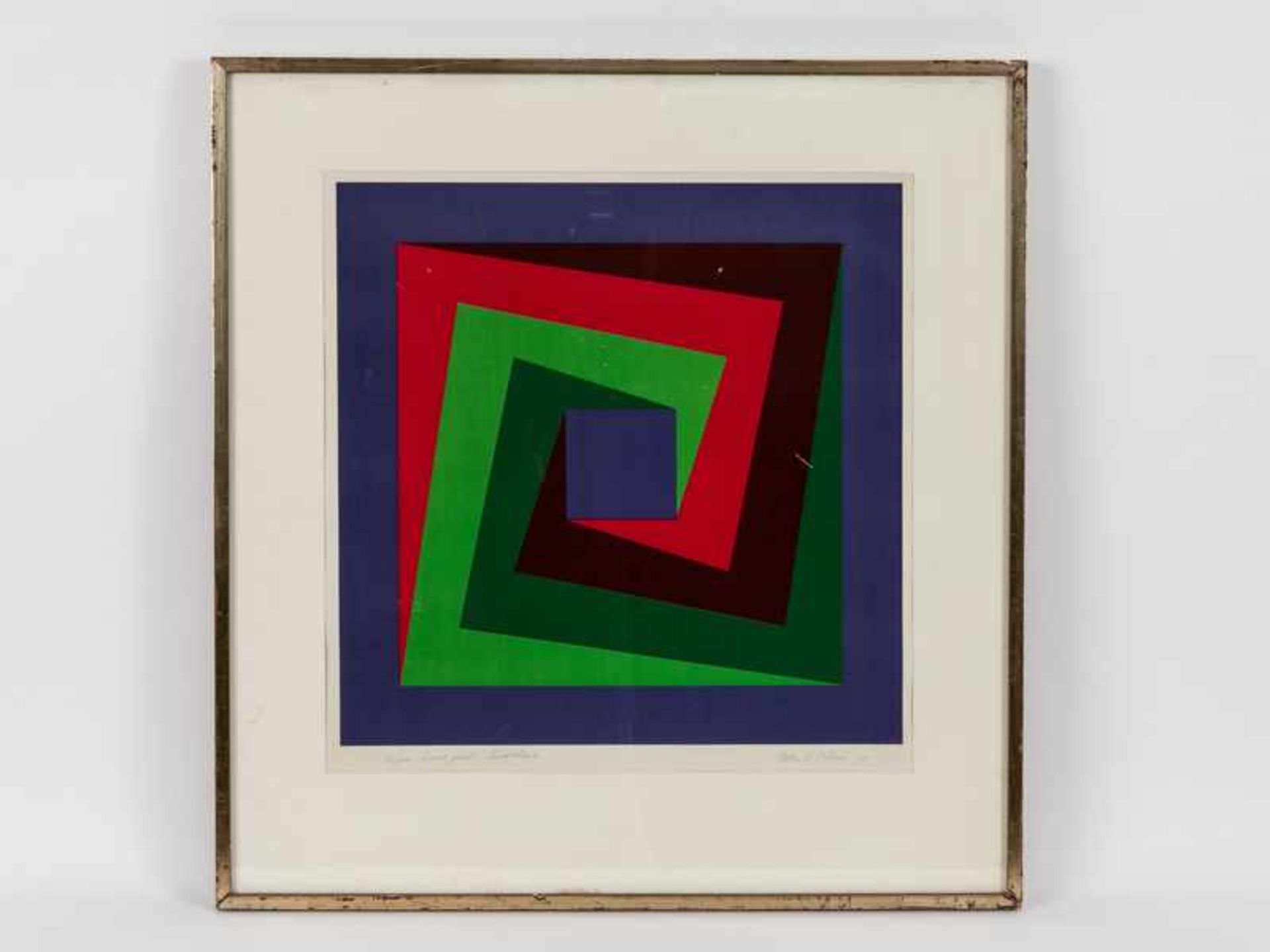 Waser, Felix V. (* 1924). Waser, Felix V. (* 1924). Farbserigraphie, "Colourprint", 1971; unten