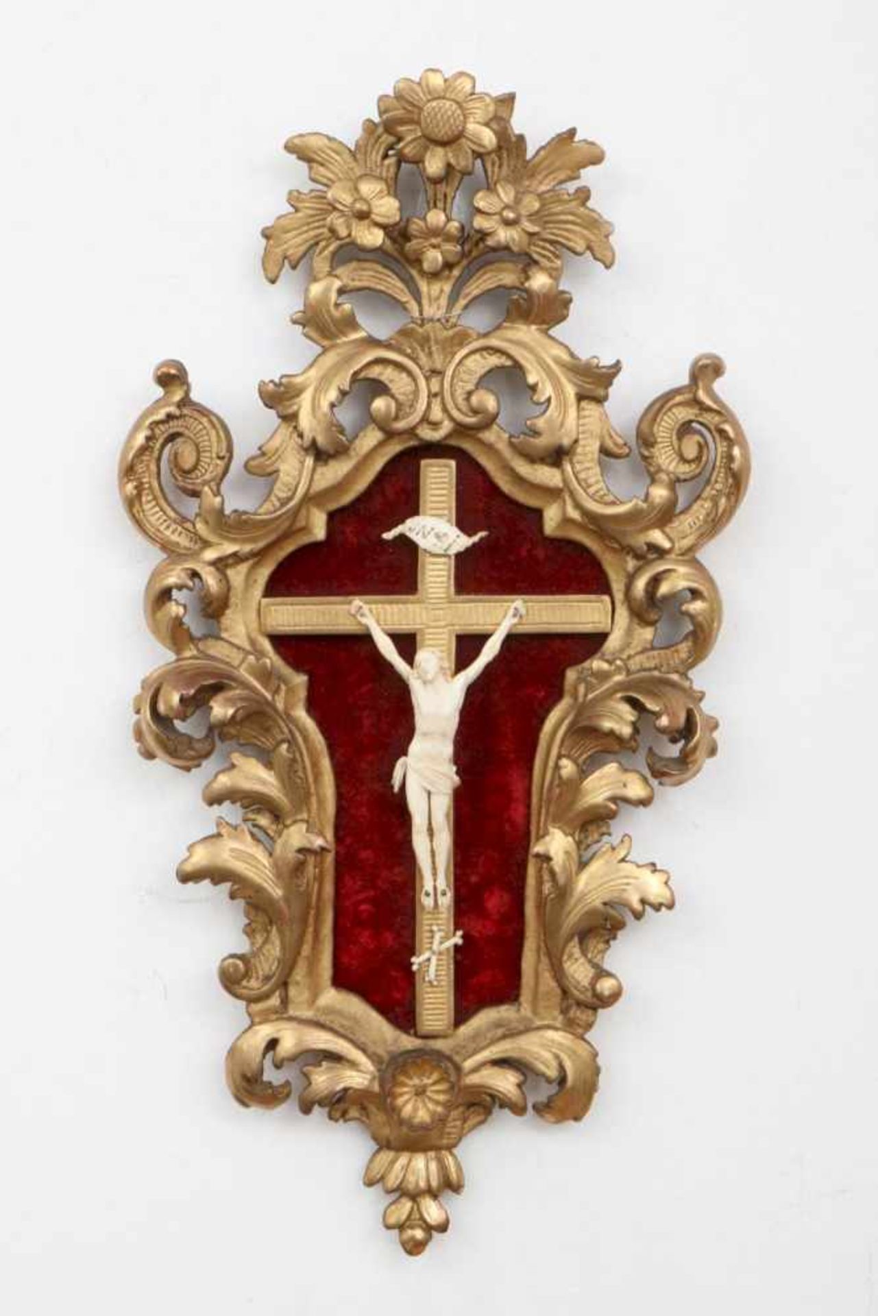 Elfenbein Kruzifix des 19. Jahrhunderts