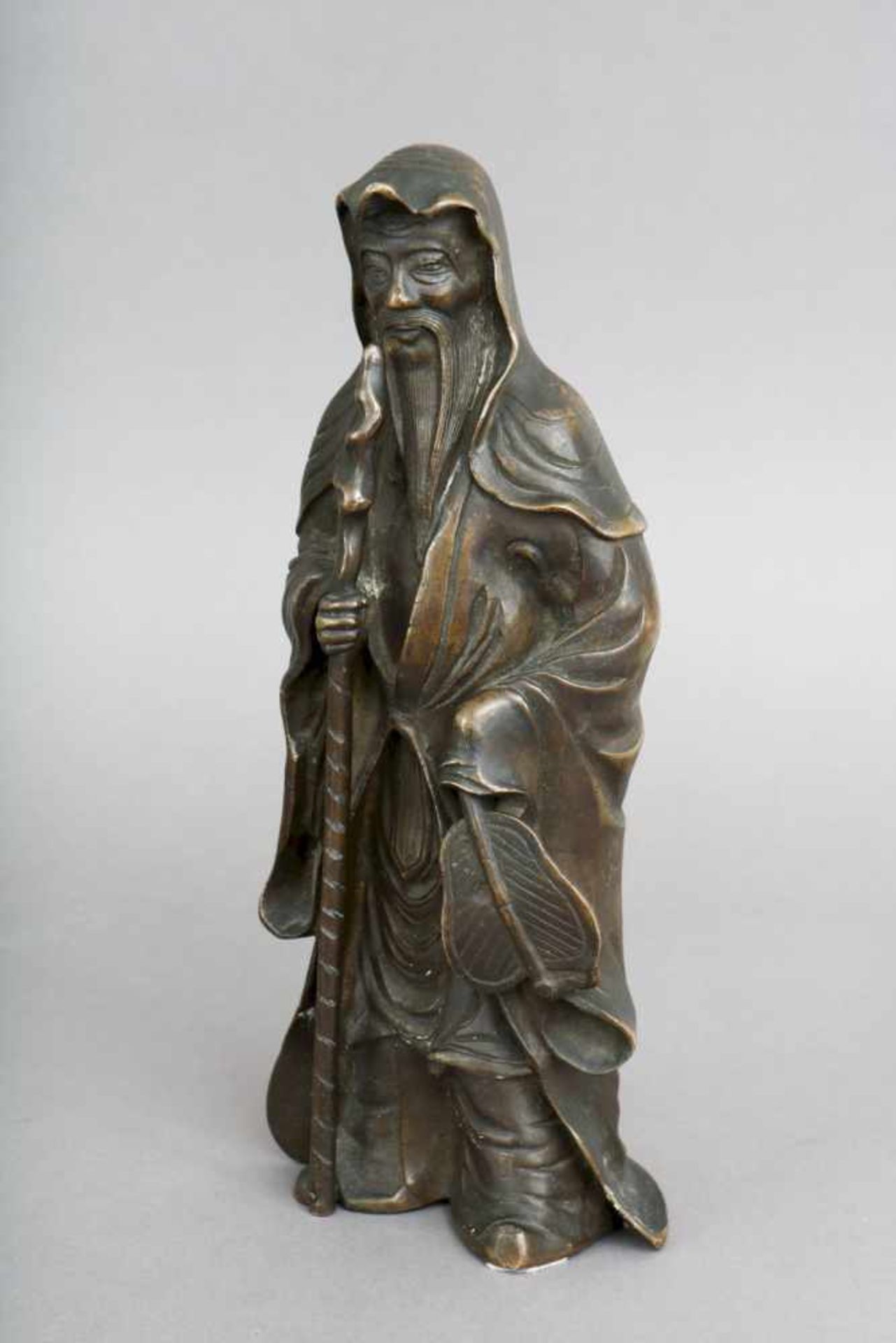 Chinesische Bronzefigur des Lohan