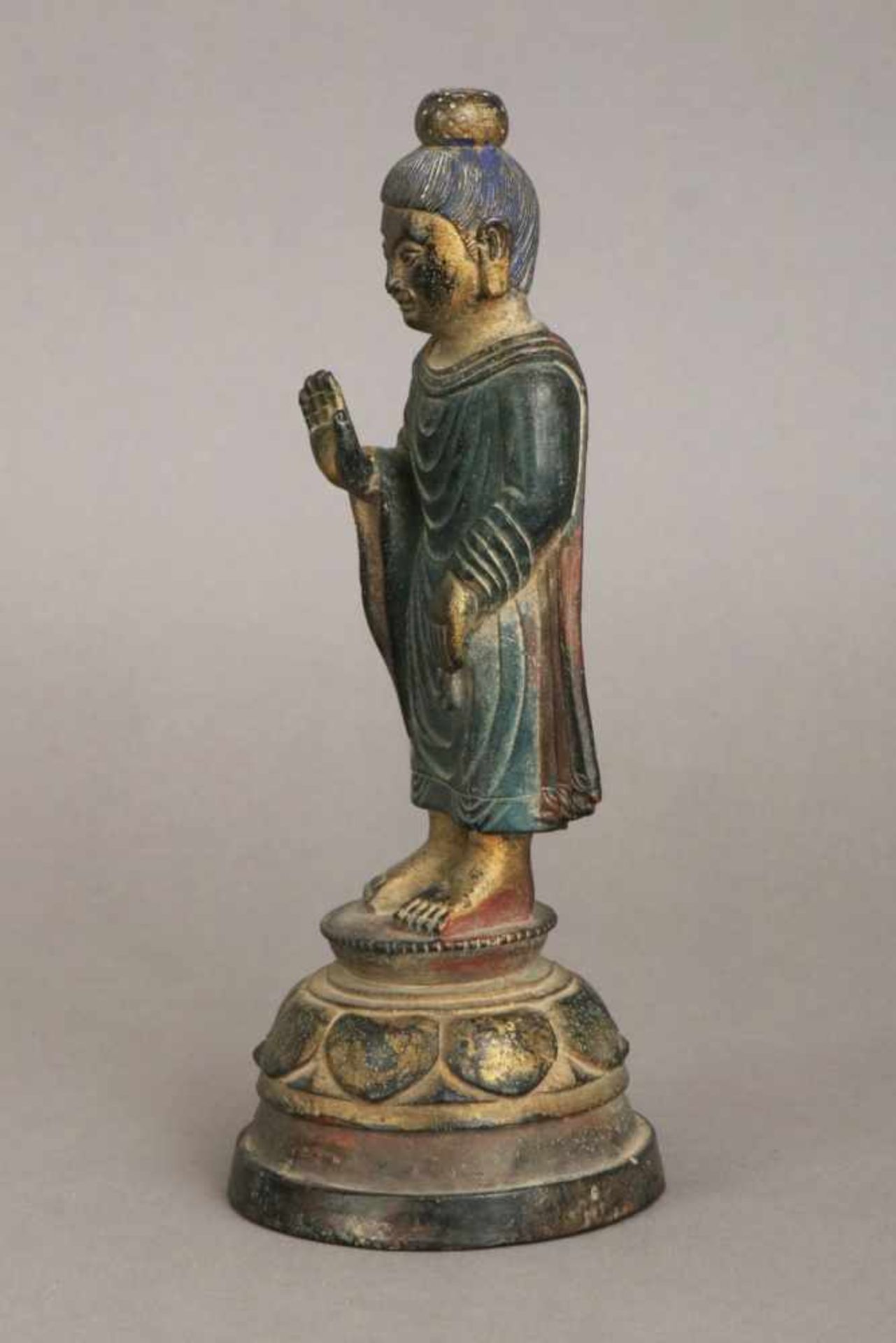 Asiatische Bronzefigur ¨Bodhissatva¨<b - Bild 3 aus 4