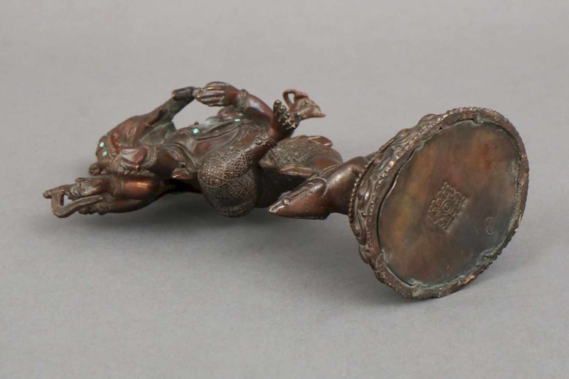 Figürliche Bronze, ¨Ganesha auf Ratte tanzend¨<br - Bild 3 aus 3