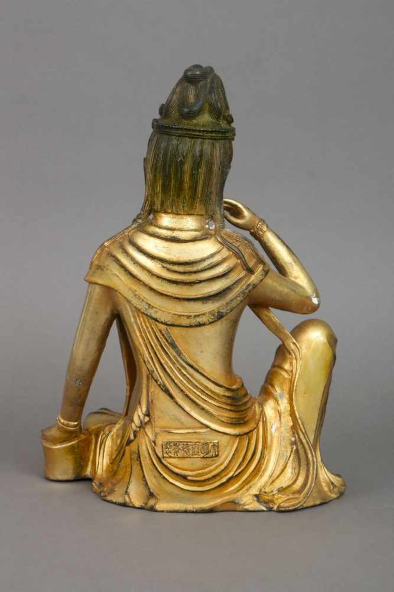 Asiatische Bodhisattva-Figur - Bild 2 aus 4